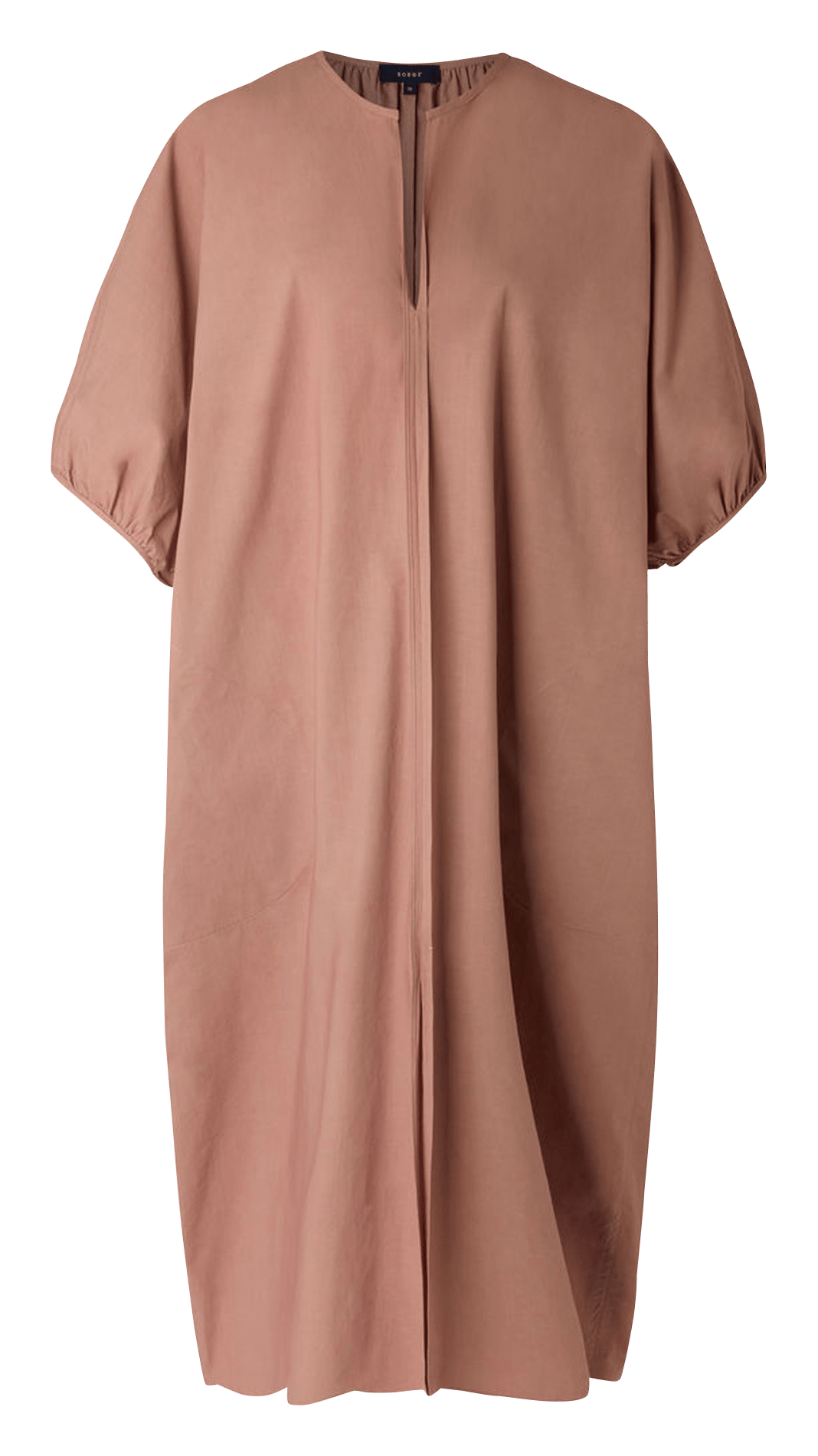 Robe longue col v en coton organique alger SOEUR Rose