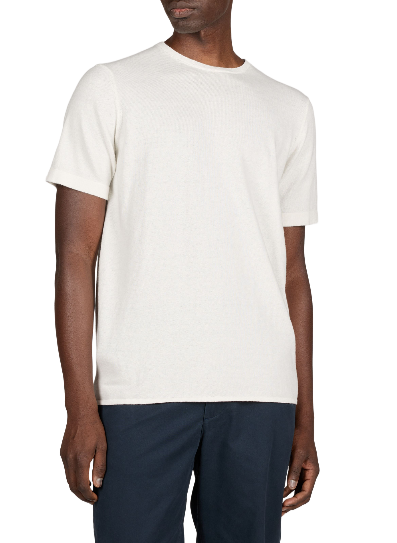 Cotton and cashmere T-shirt KNOWLEDGE COTTON Beige