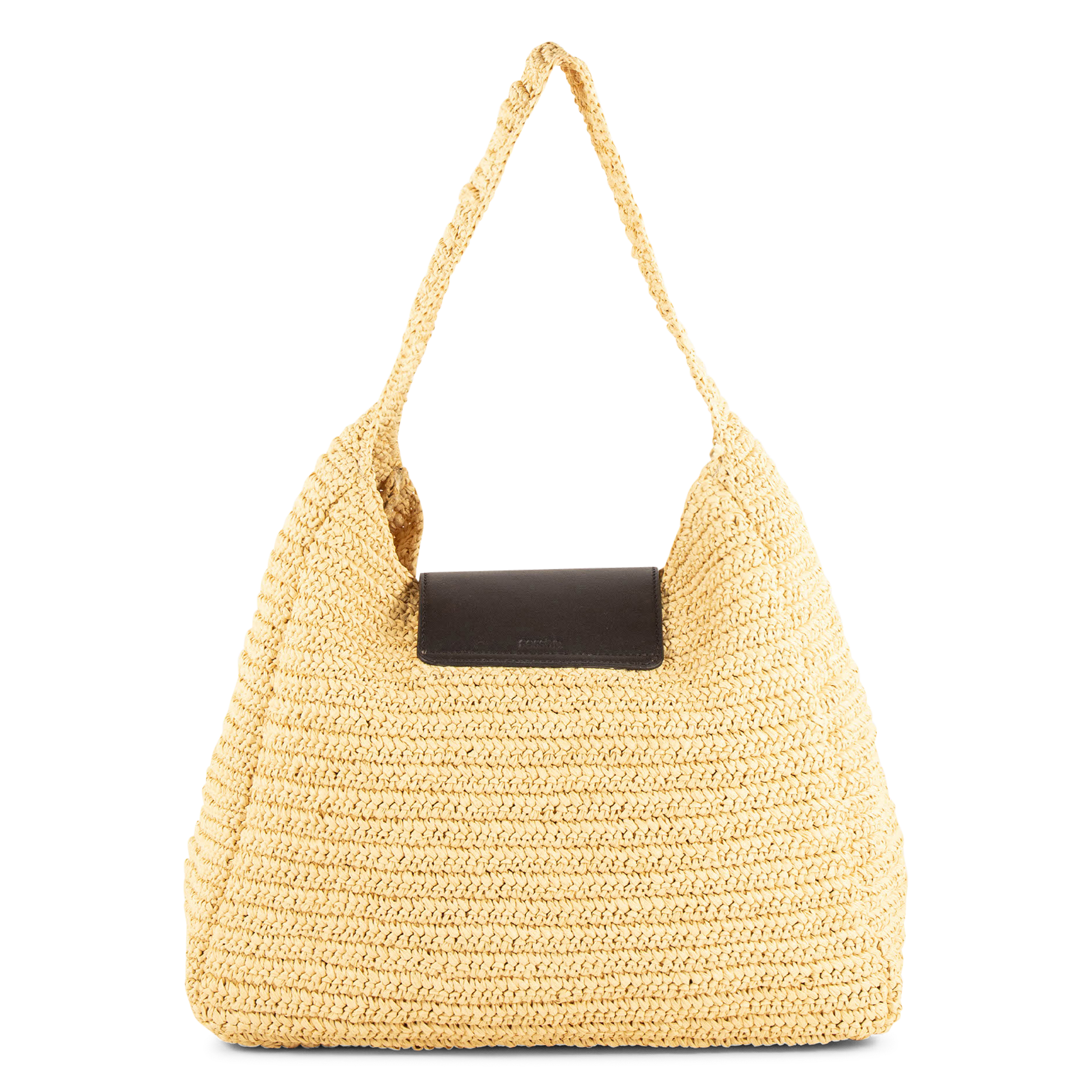 Sac hobo en paille grande maeluz SESSUN Marron