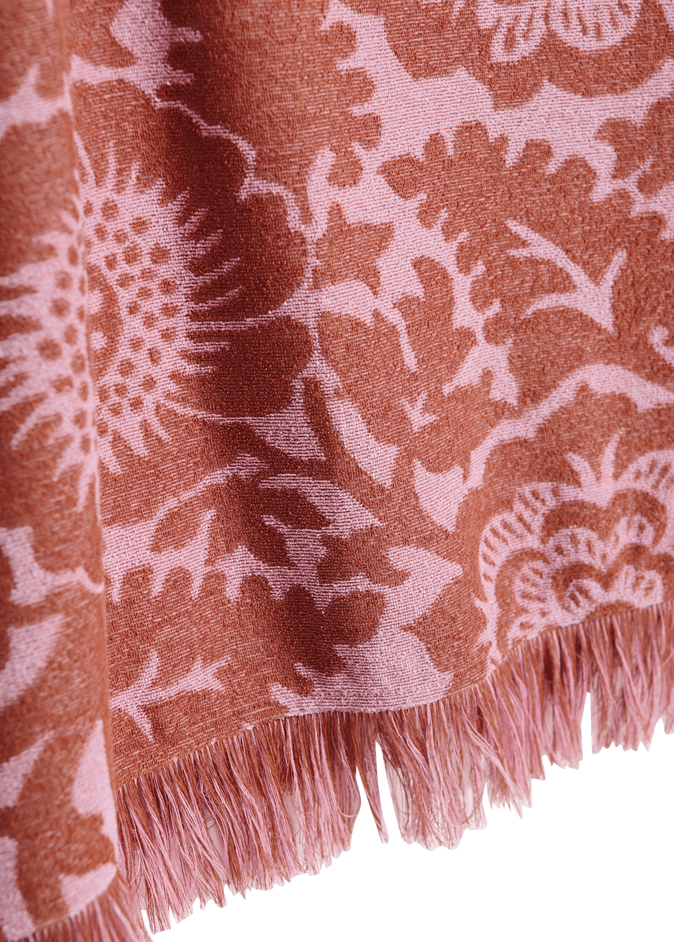 Top ample manches courtes en jacquard jorlando Marron