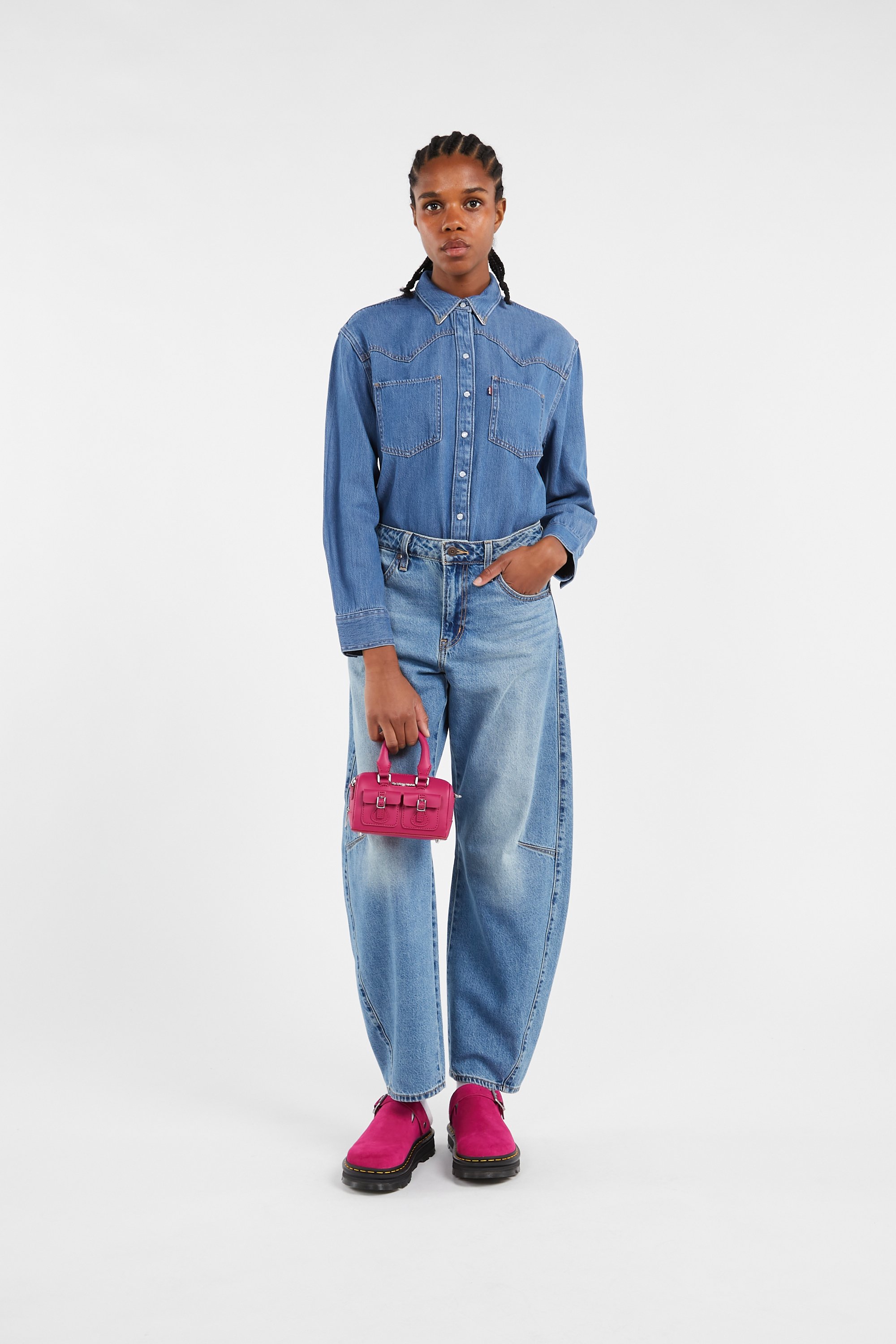Sac à main mini top handle DR. MARTENS Rose