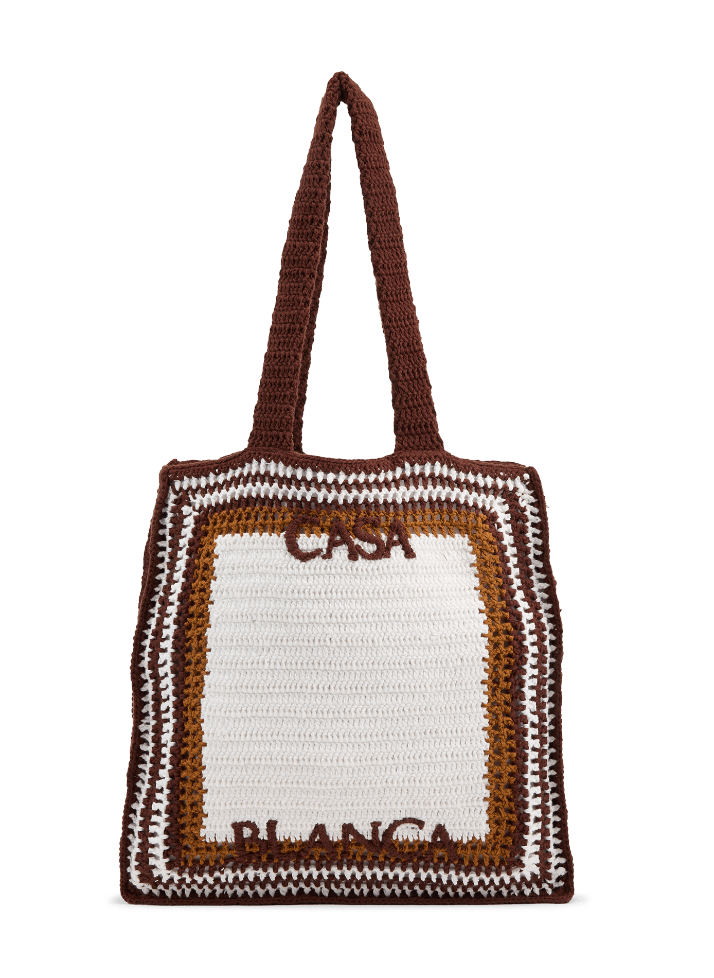 Strandtasche aus gestreifter Häkelarbeit CASABLANCA PARIS Mehrfarbig