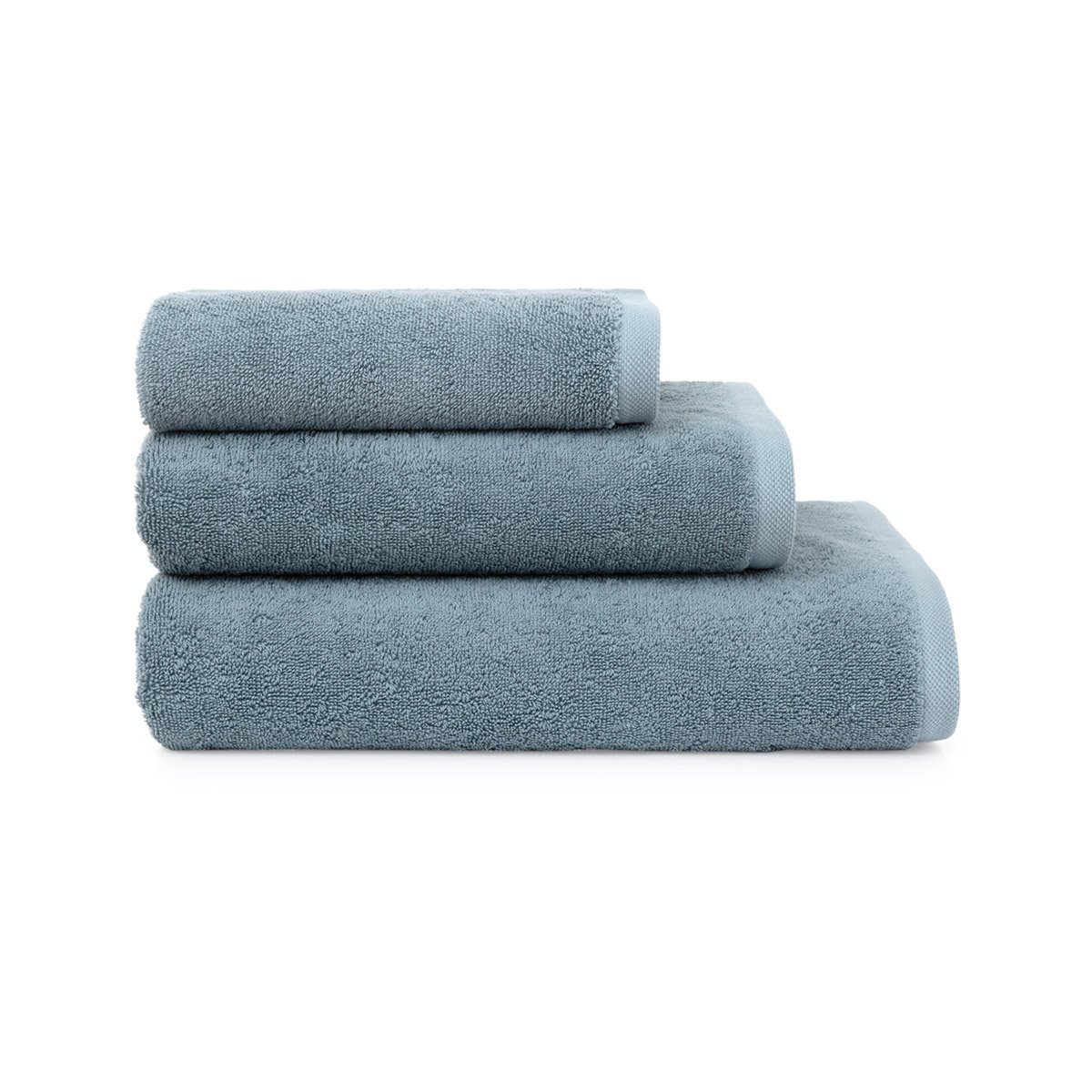 Serviette de toilette  en coton, ma douce DESFORGES Bleu