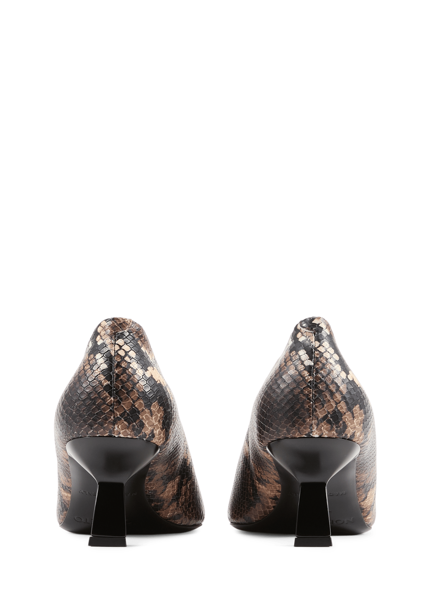 Snake print leather Dona pumps NODALETO Multicolour