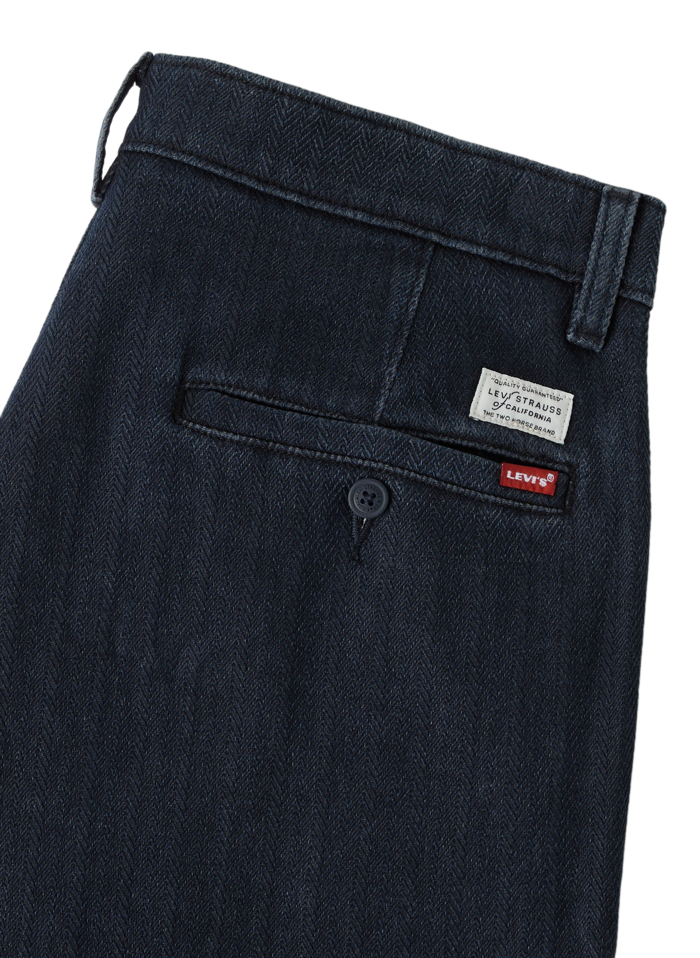 Wide high-waisted cotton trousers LEVI'S Blue