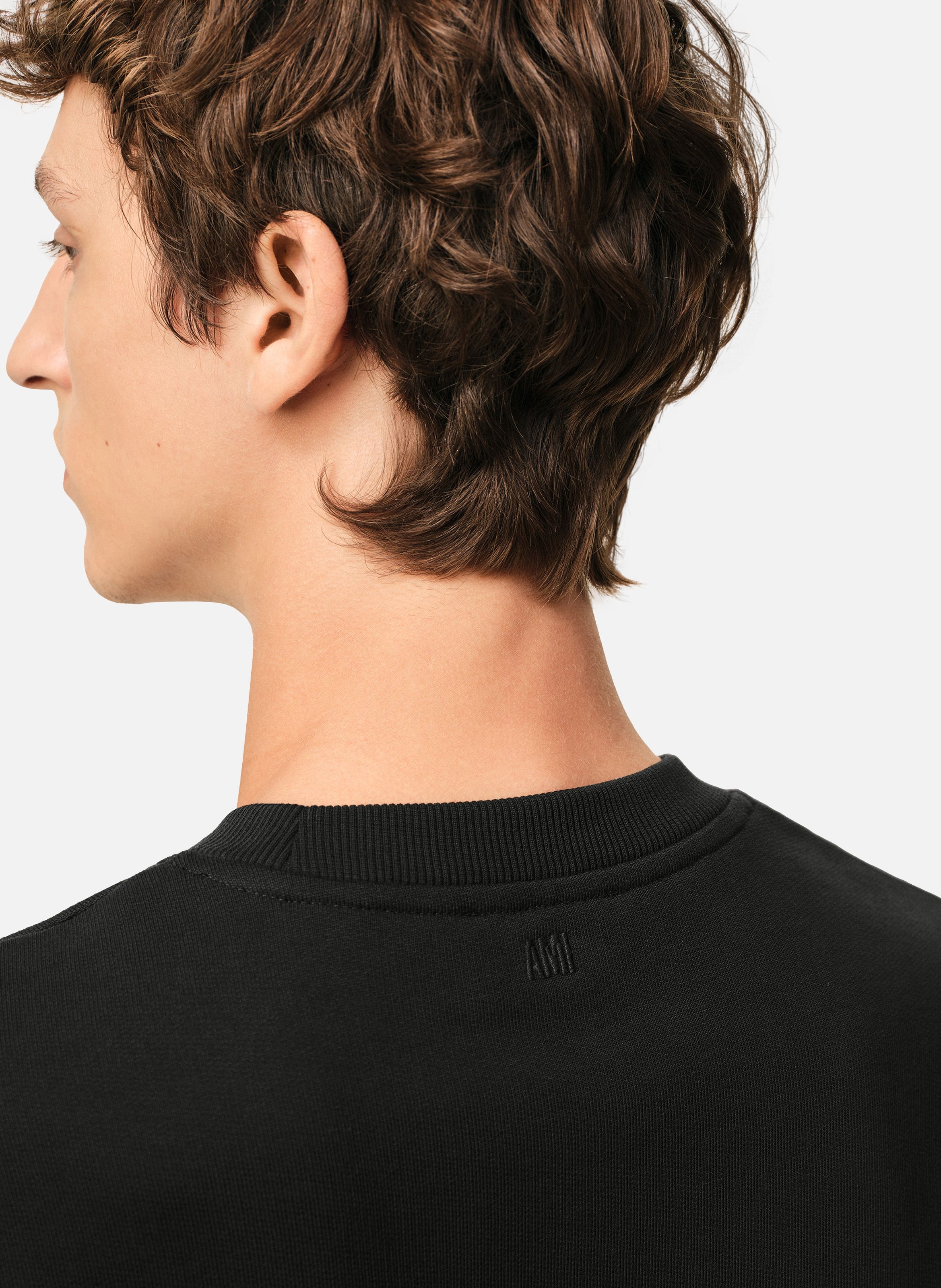 Sweatshirt ami de coeur rouge unisexe AMI PARIS Noir