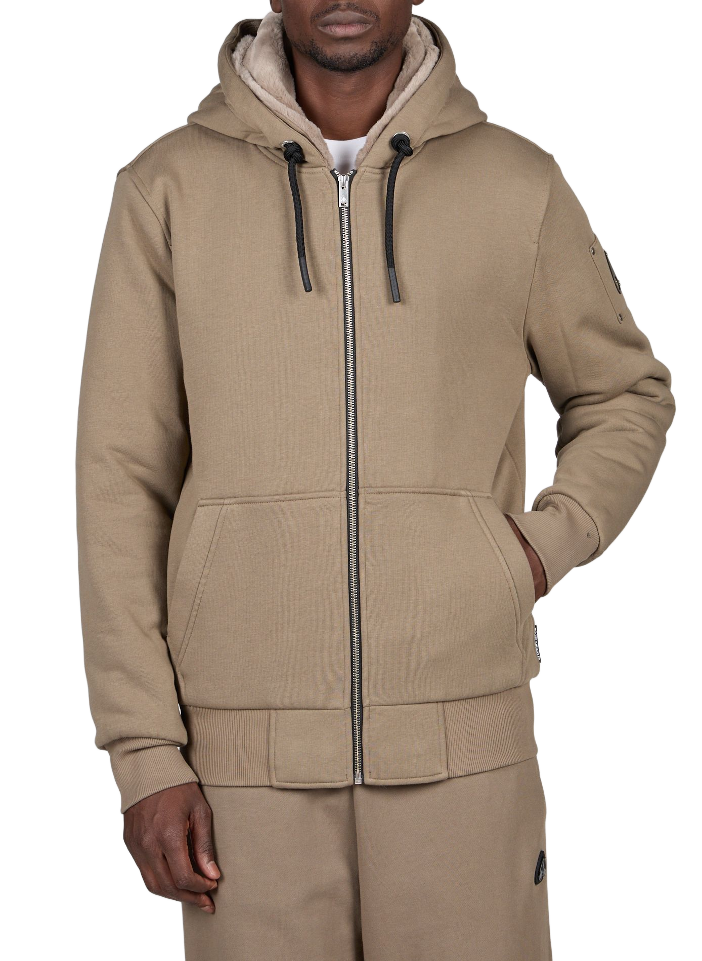 Reißverschluss-Hoodie MOOSE KNUCKLES Khaki