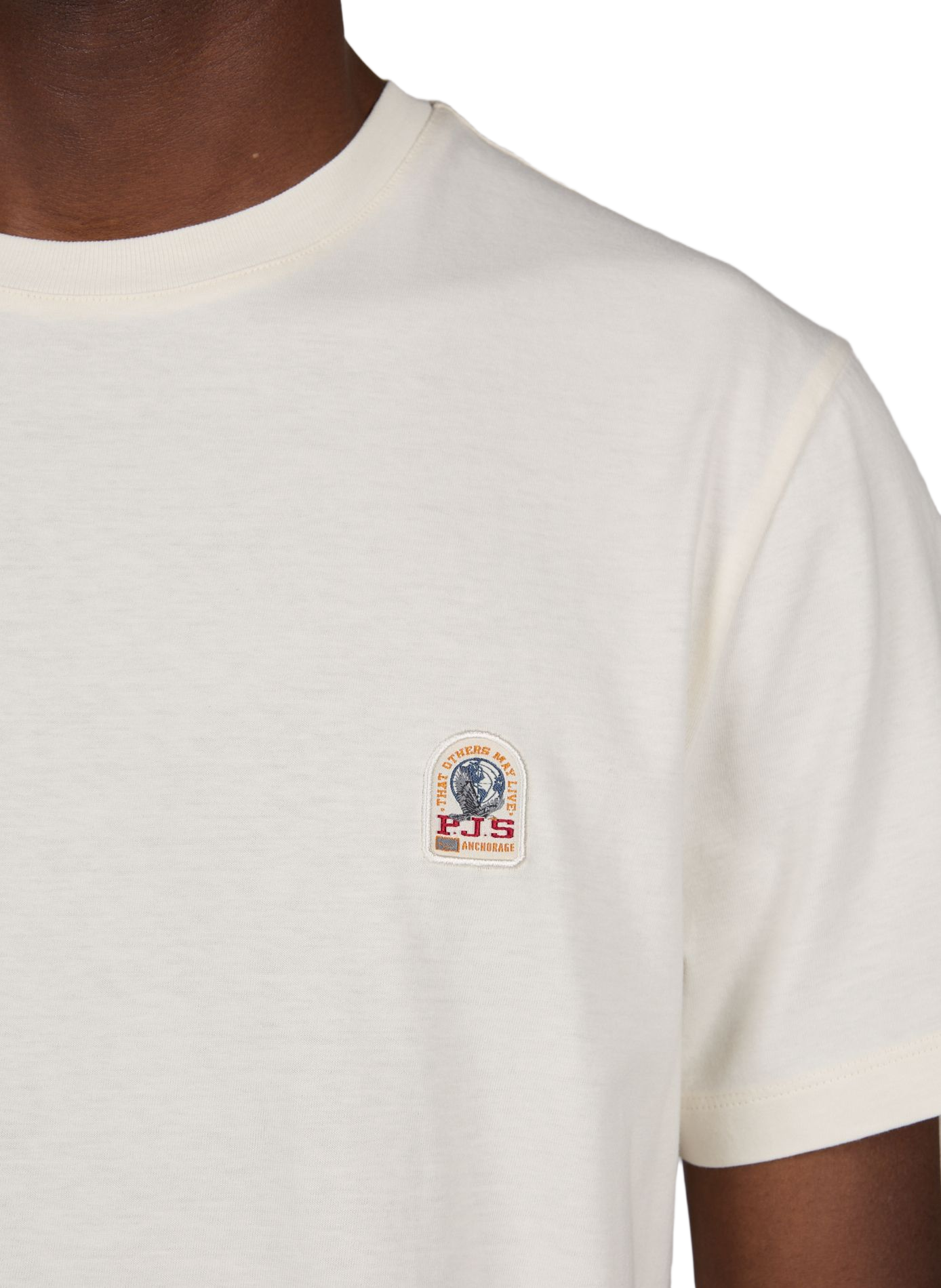 Straight-fit cotton T-shirt PARAJUMPERS Beige