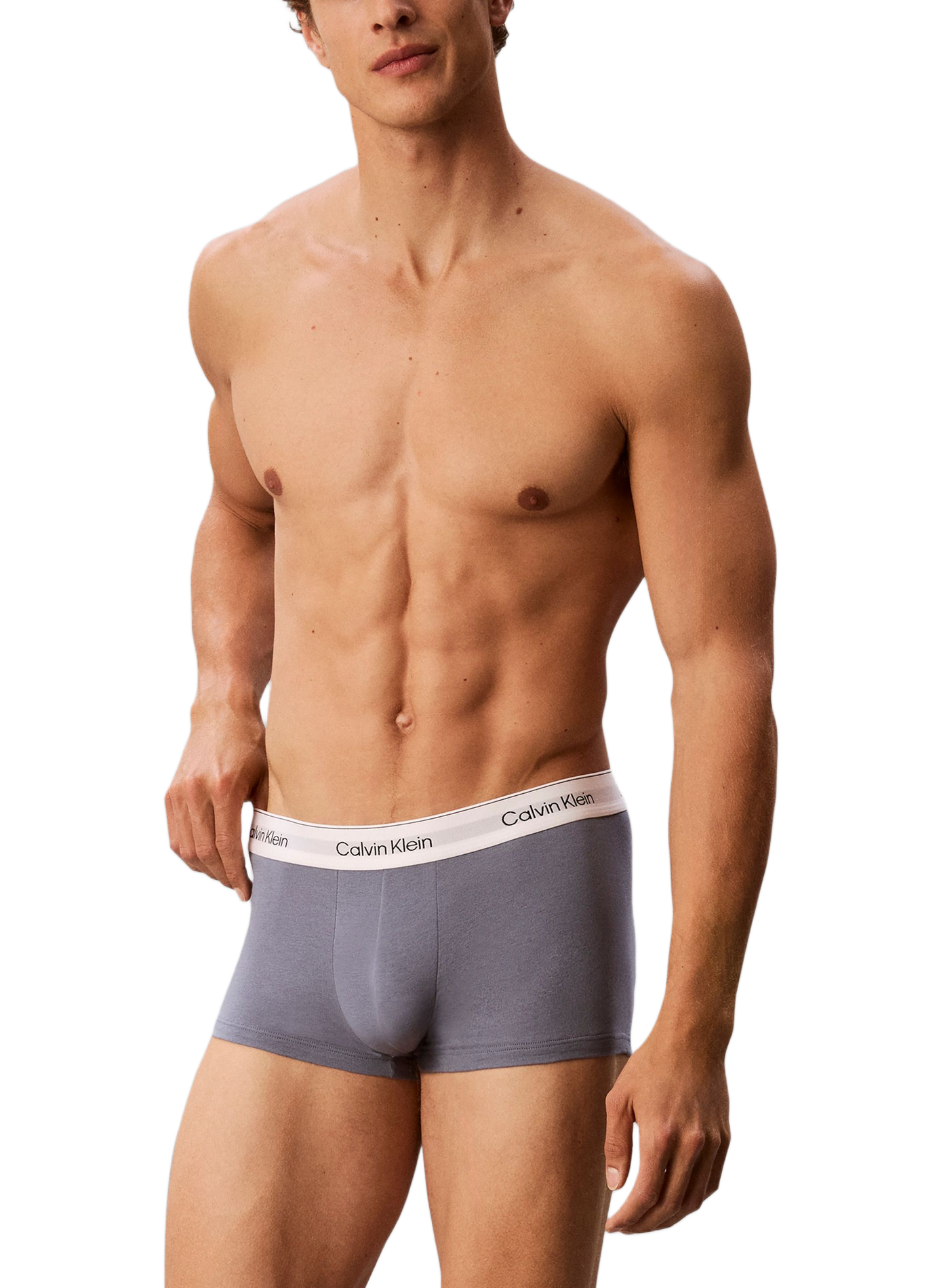 Lot de 3 boxers en coton mélangé CALVIN KLEIN Gris