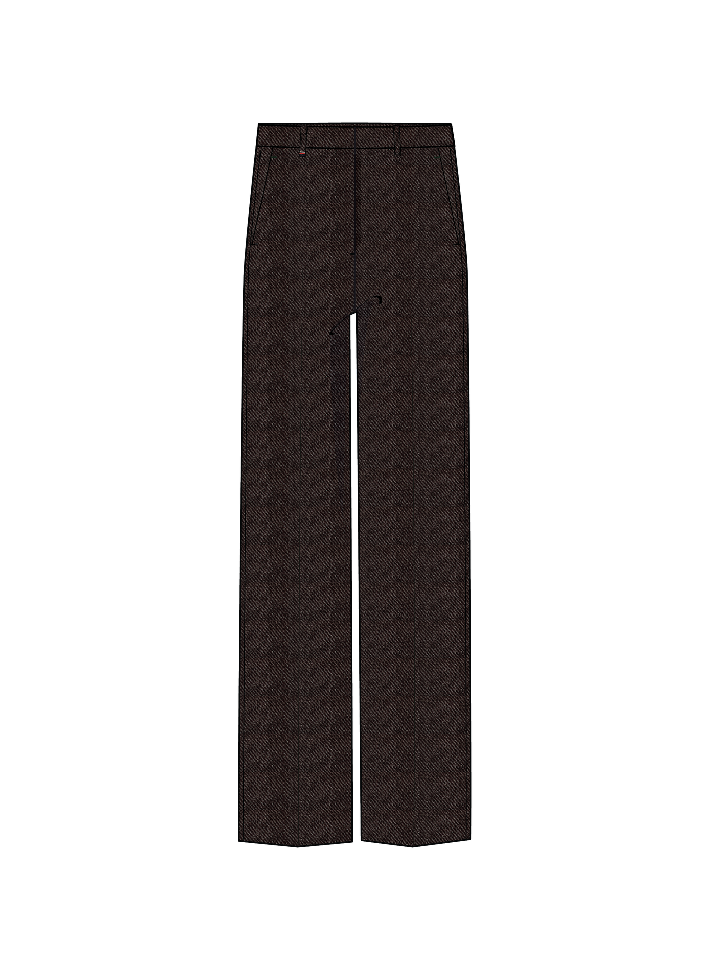 Straight trousers  TOMMY HILFIGER Brown
