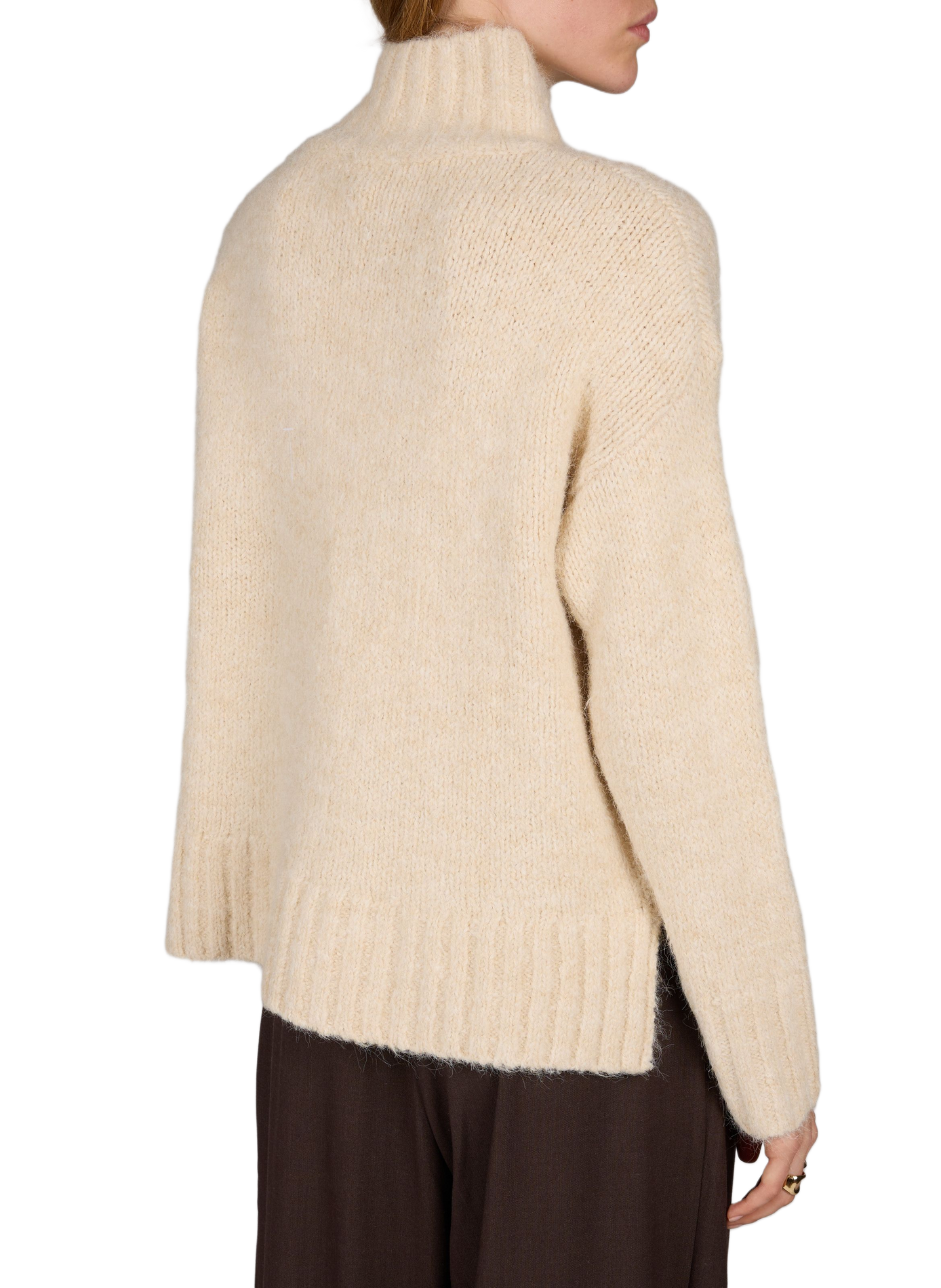 Oversized high-neck sweater ARTLOVE Beige