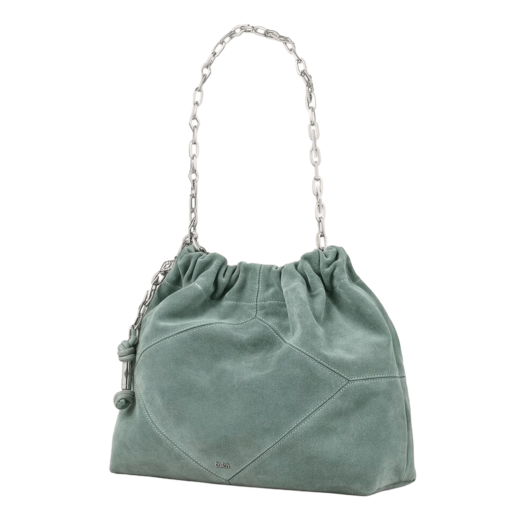 Sac porté épaule en cuir june tote BA&SH Blauw
