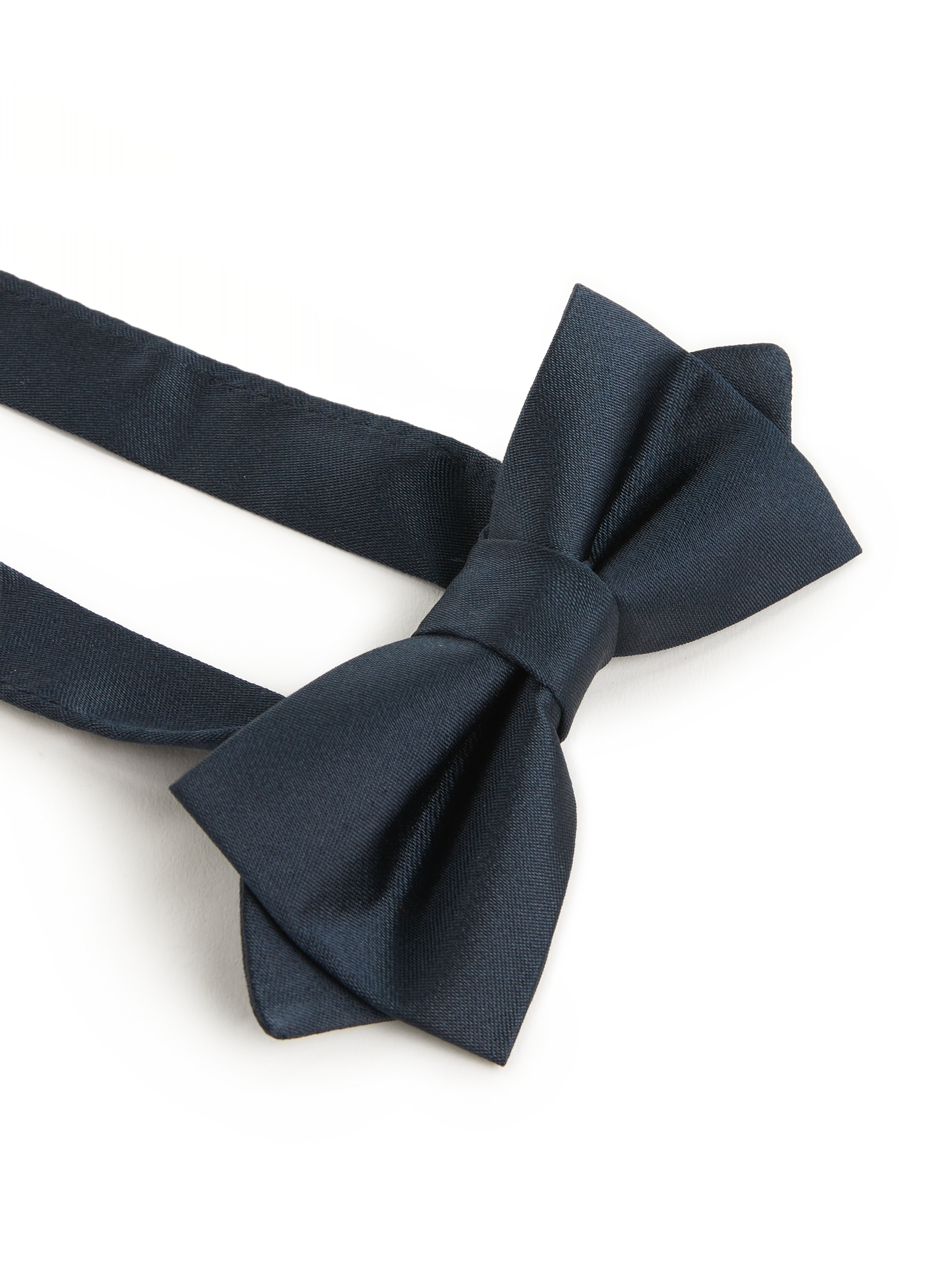 Noeud papillon en satin de soie AU PRINTEMPS PARIS Bleu