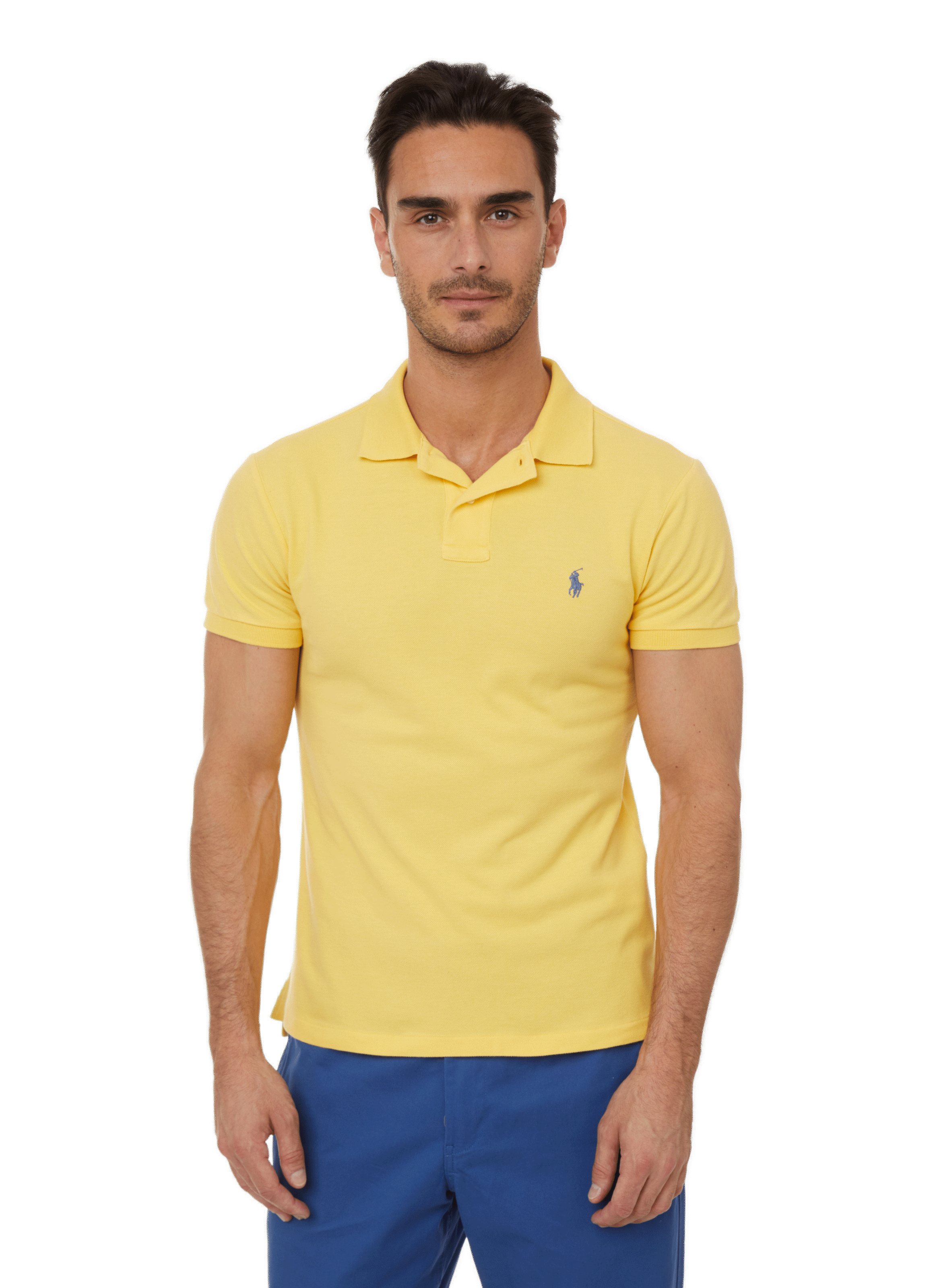 POLO RALPH LAUREN Polo à manches courtes en coton Jaune
