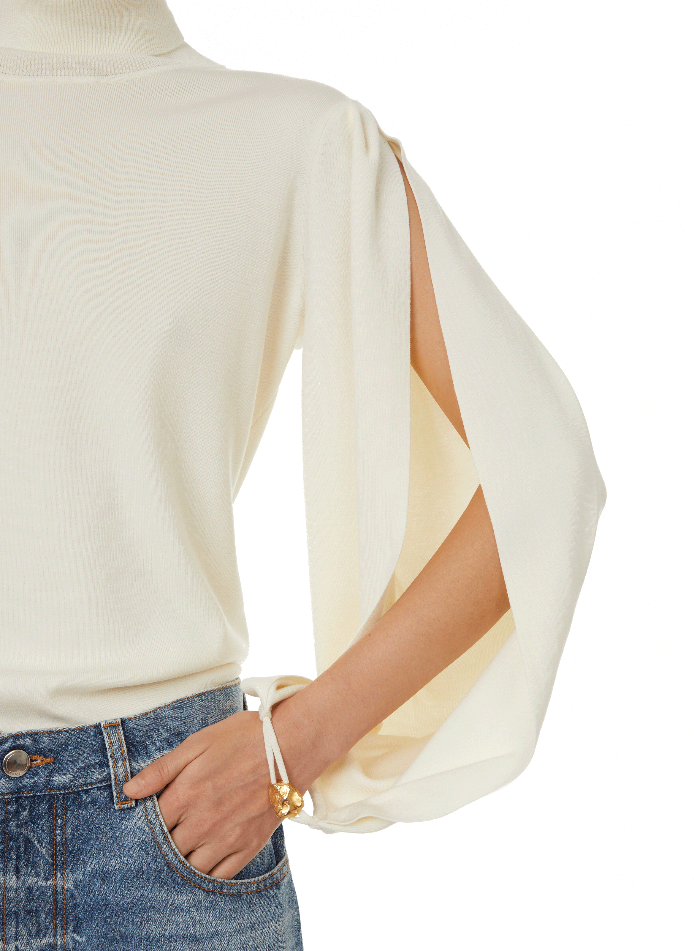 Pull en laine CHLOÉ Beige