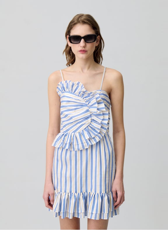 Robe courte à bretelles rayée Multicolore by CLAUDIE PIERLOT CLAUDIE PIERLOT Robe courte à bretelles rayée Multicolore