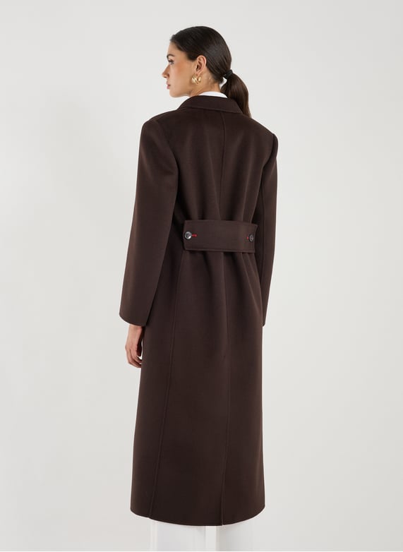 Manteau long en laine et cachemire | Marron by VICTORIA BECKHAM Manteau long en laine et cachemire Marron