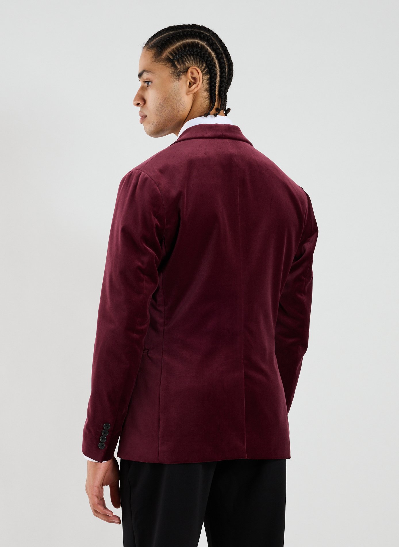 Velvet blazer SELECTED Red