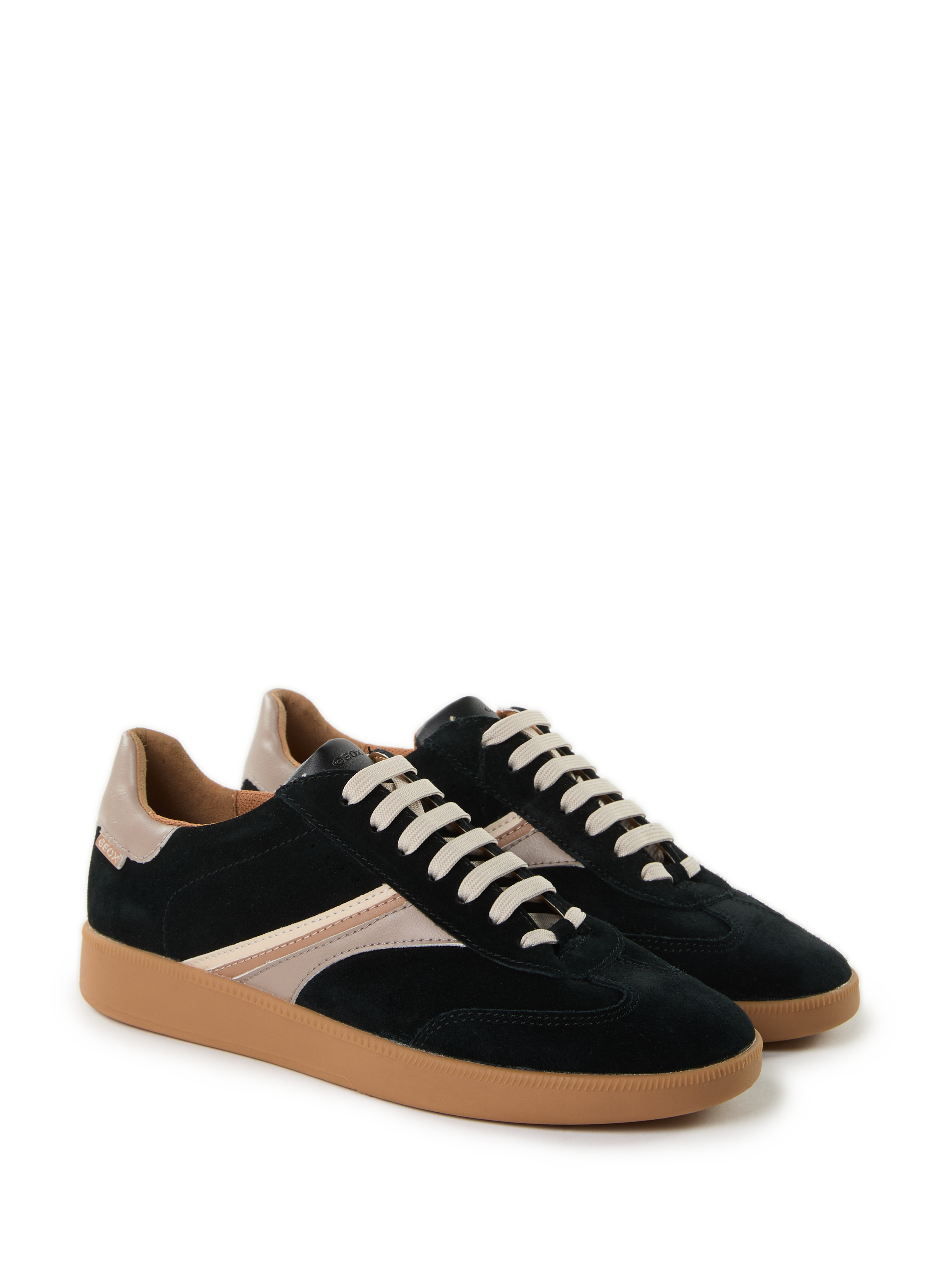 Baskets Melada en cuir mélangé  GEOX Noir