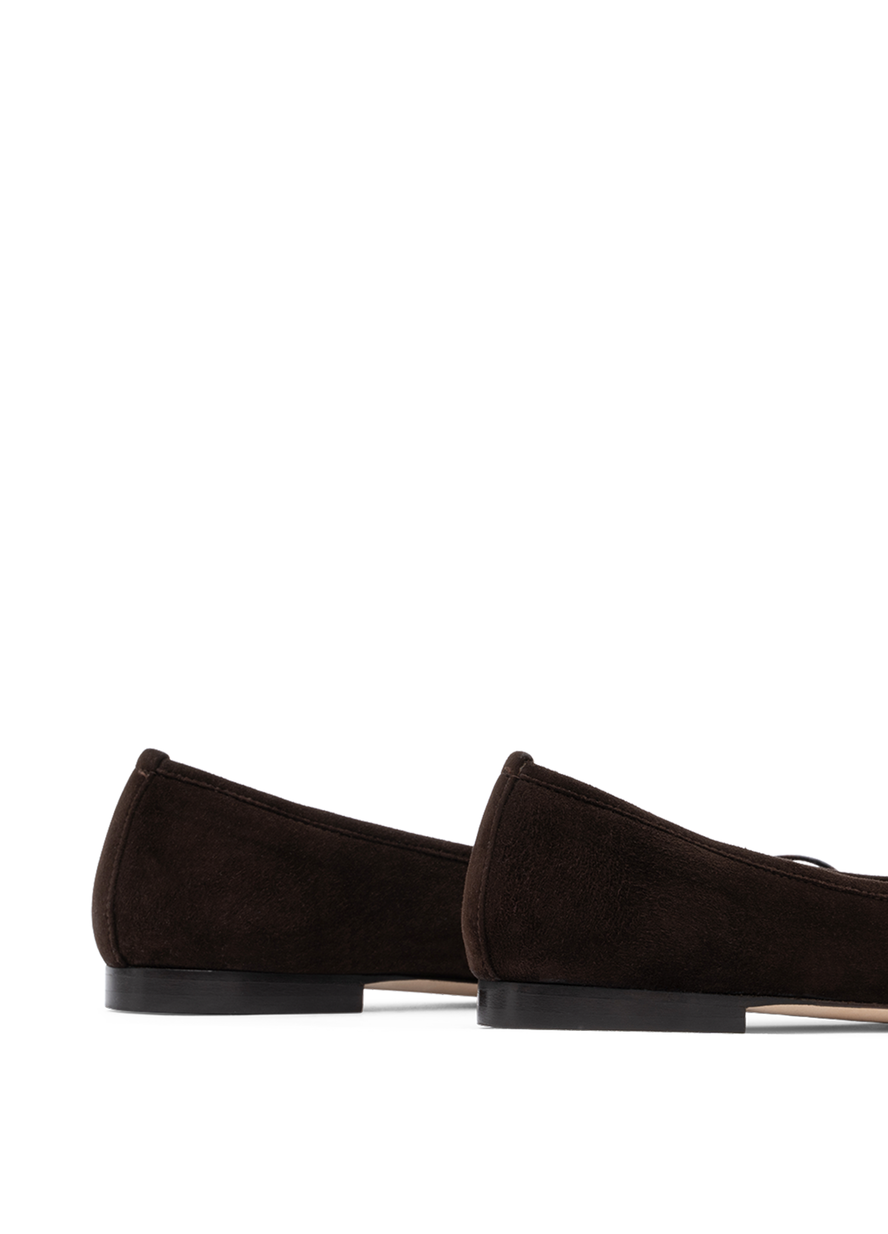 Ballerines java en chevre velours PARALLELE Marron