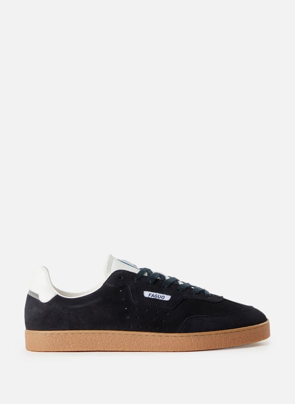 Bi-material sneakers Blue by FAGUO FAGUO Bi-material sneakers Blue