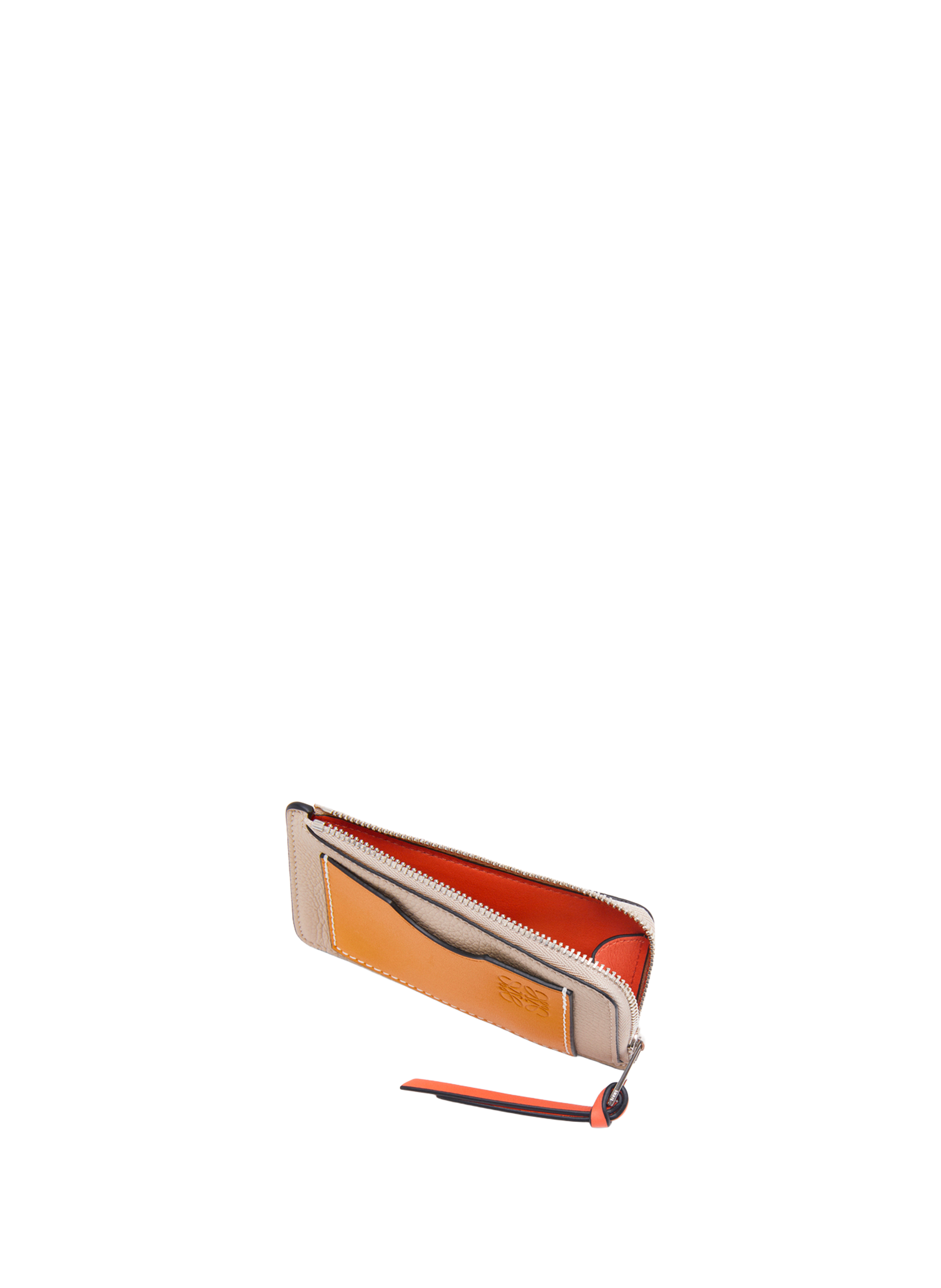 Soft grained calfskin leather coin purse LOEWE Beige