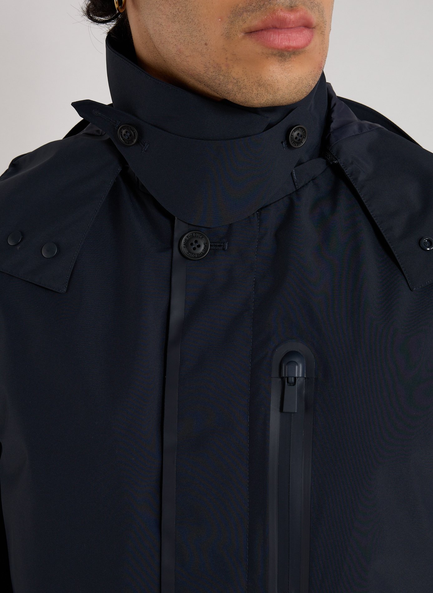 Parka droite à capuche SAVE THE DUCK Bleu