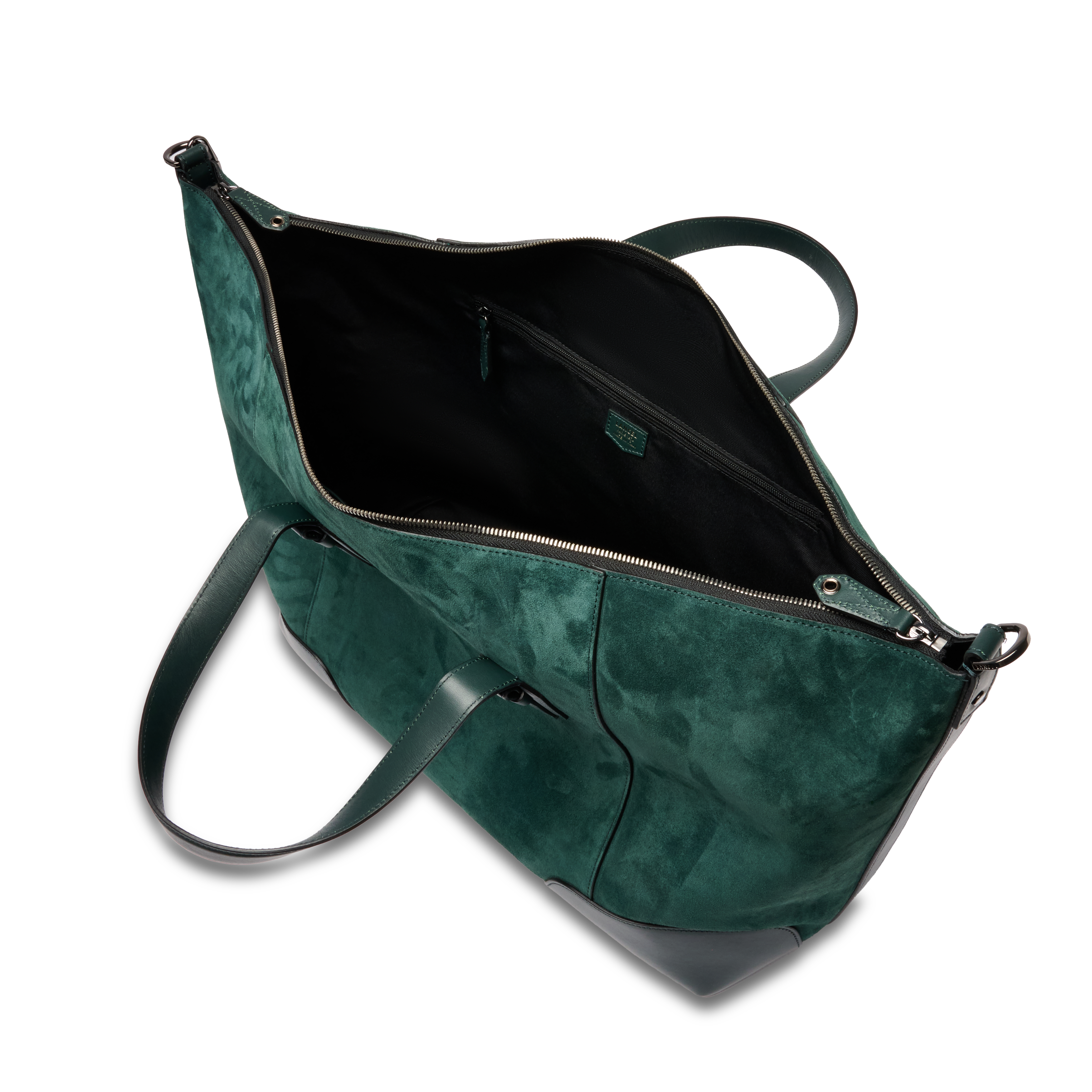 Sac weekend zippé charlie de lancel en cuir LANCEL Vert