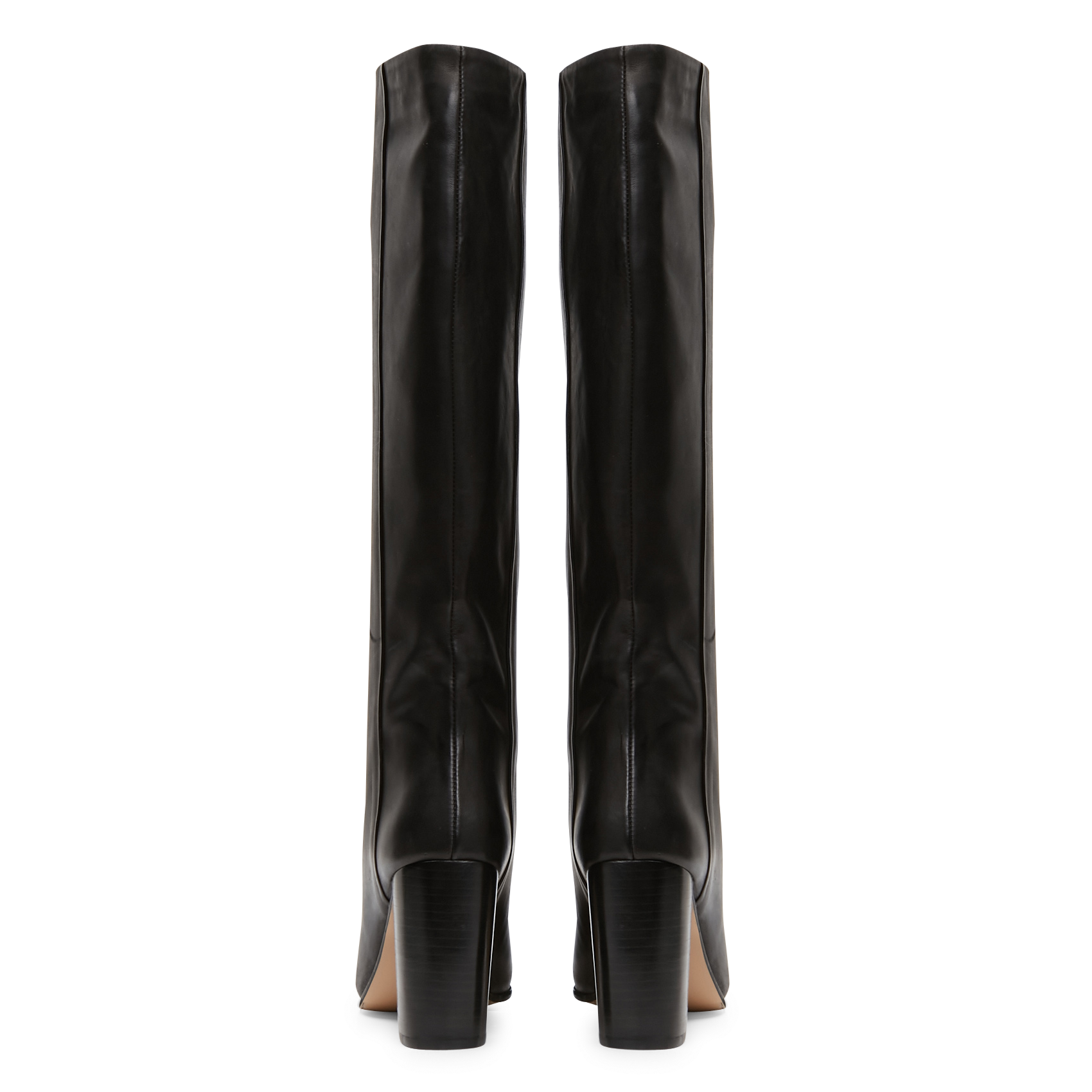 Bottes à talon en cuir venezuela JONAK Noir