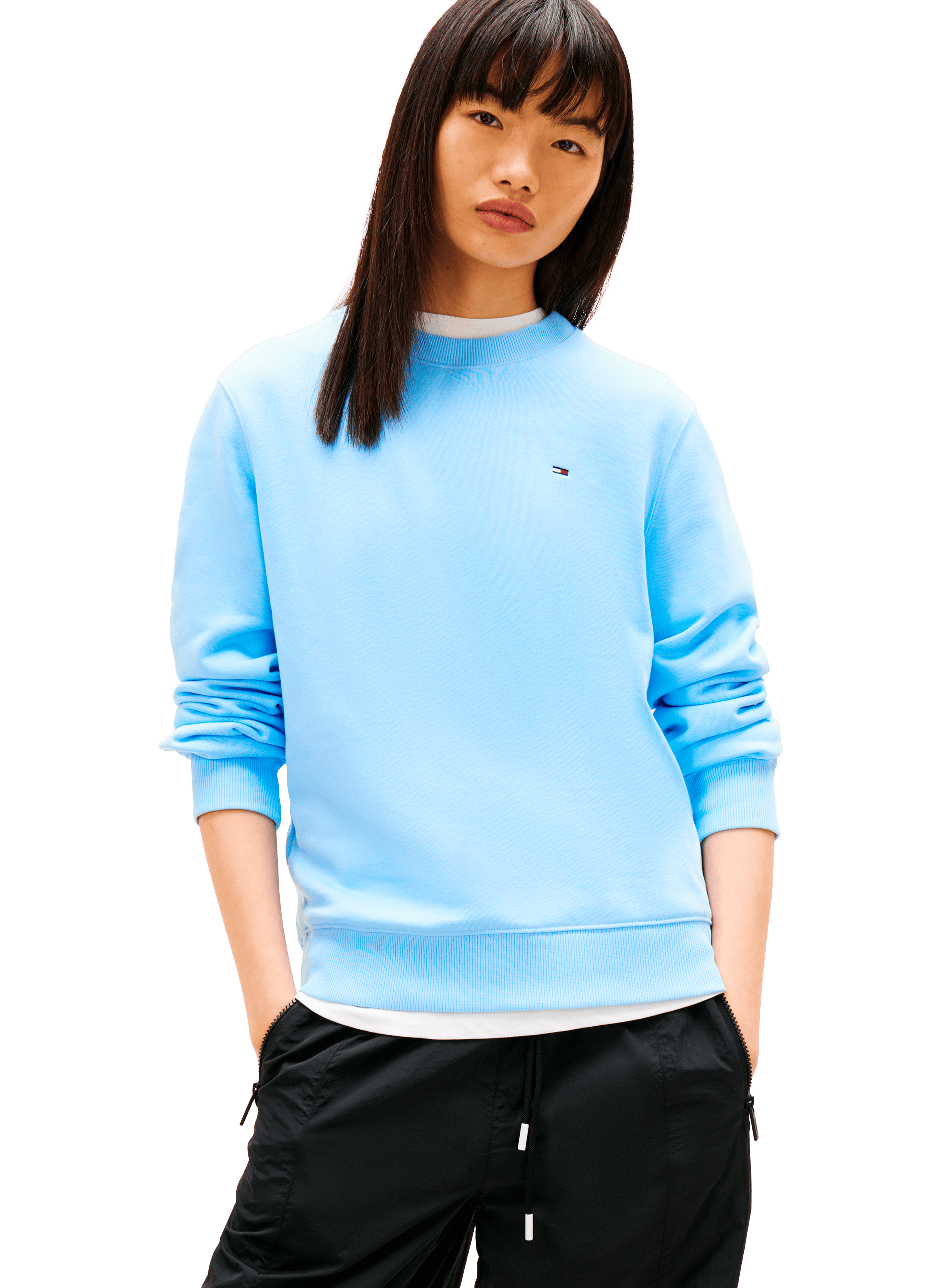 Sweatshirt en coton TOMMY HILFIGER Bleu