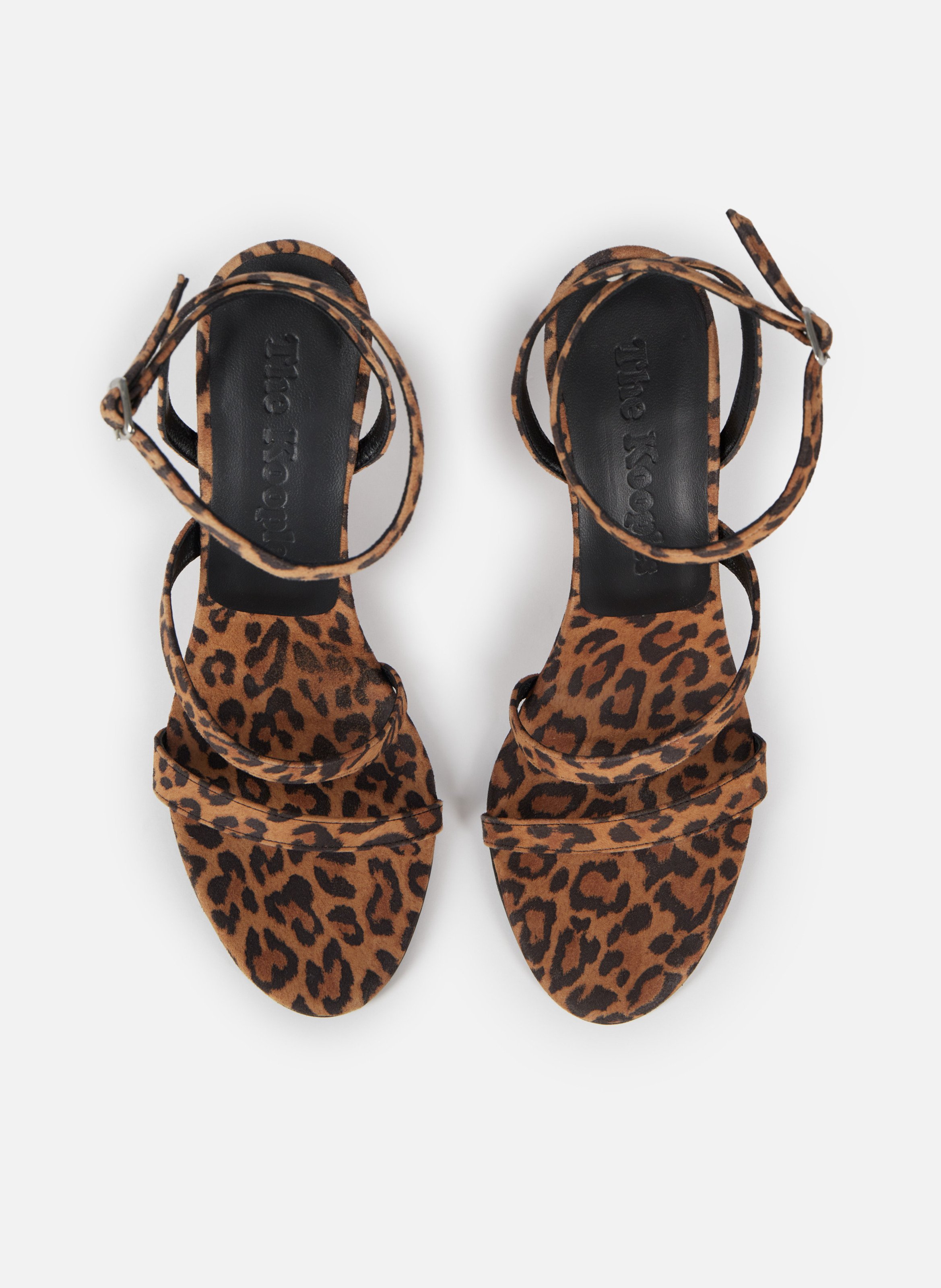 Sandales à talons compensés effet poulain THE KOOPLES Multicolore