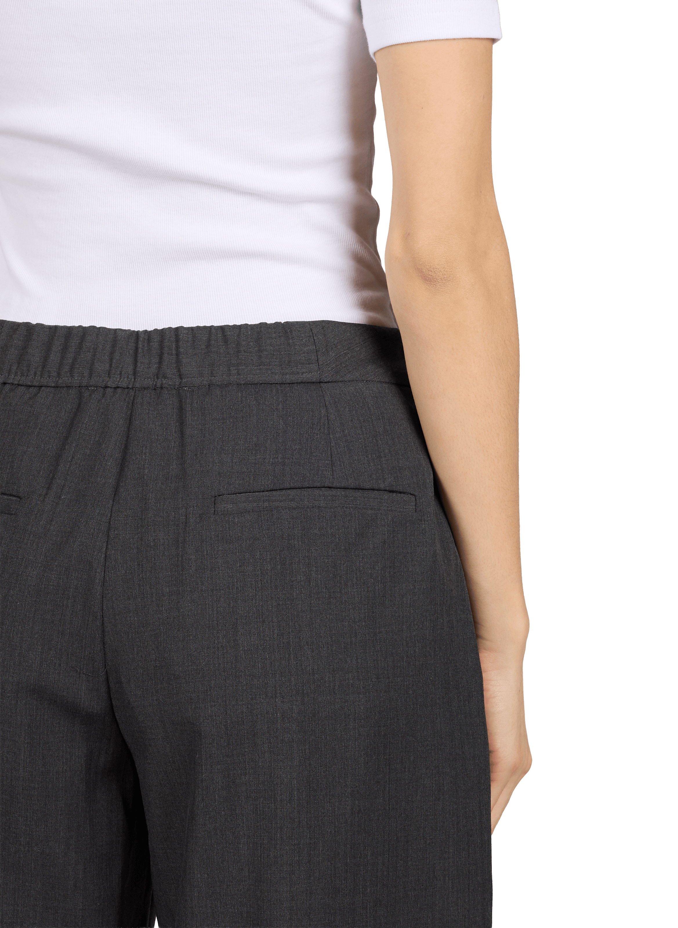 Solid Flowy Pants SAMSOE SAMSOE Grey