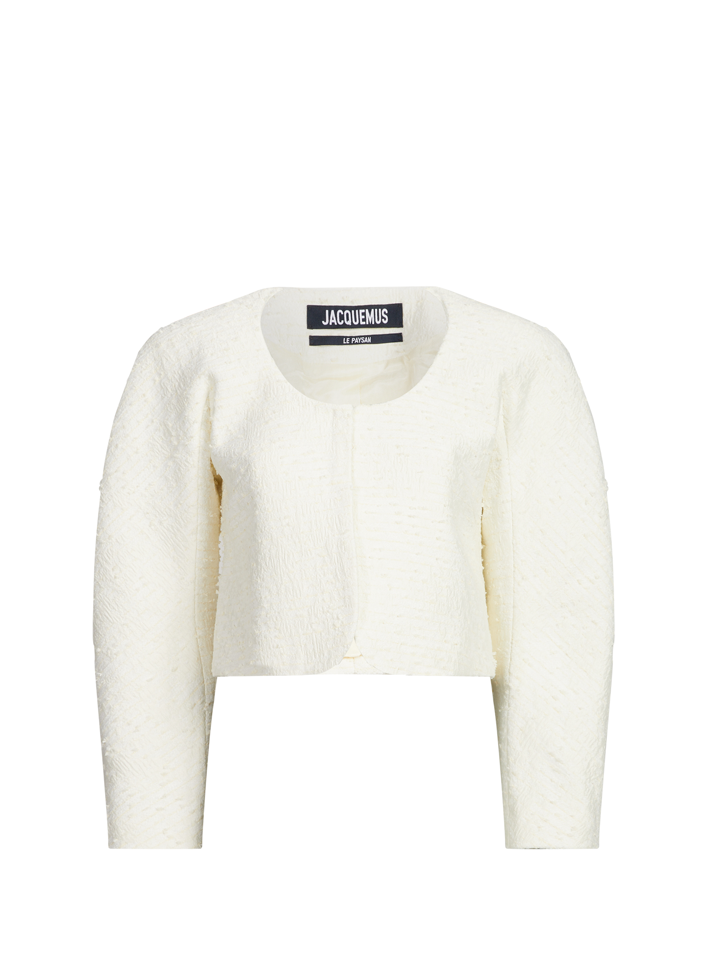 The short cardigan jacket in blended cotton JACQUEMUS Beige
