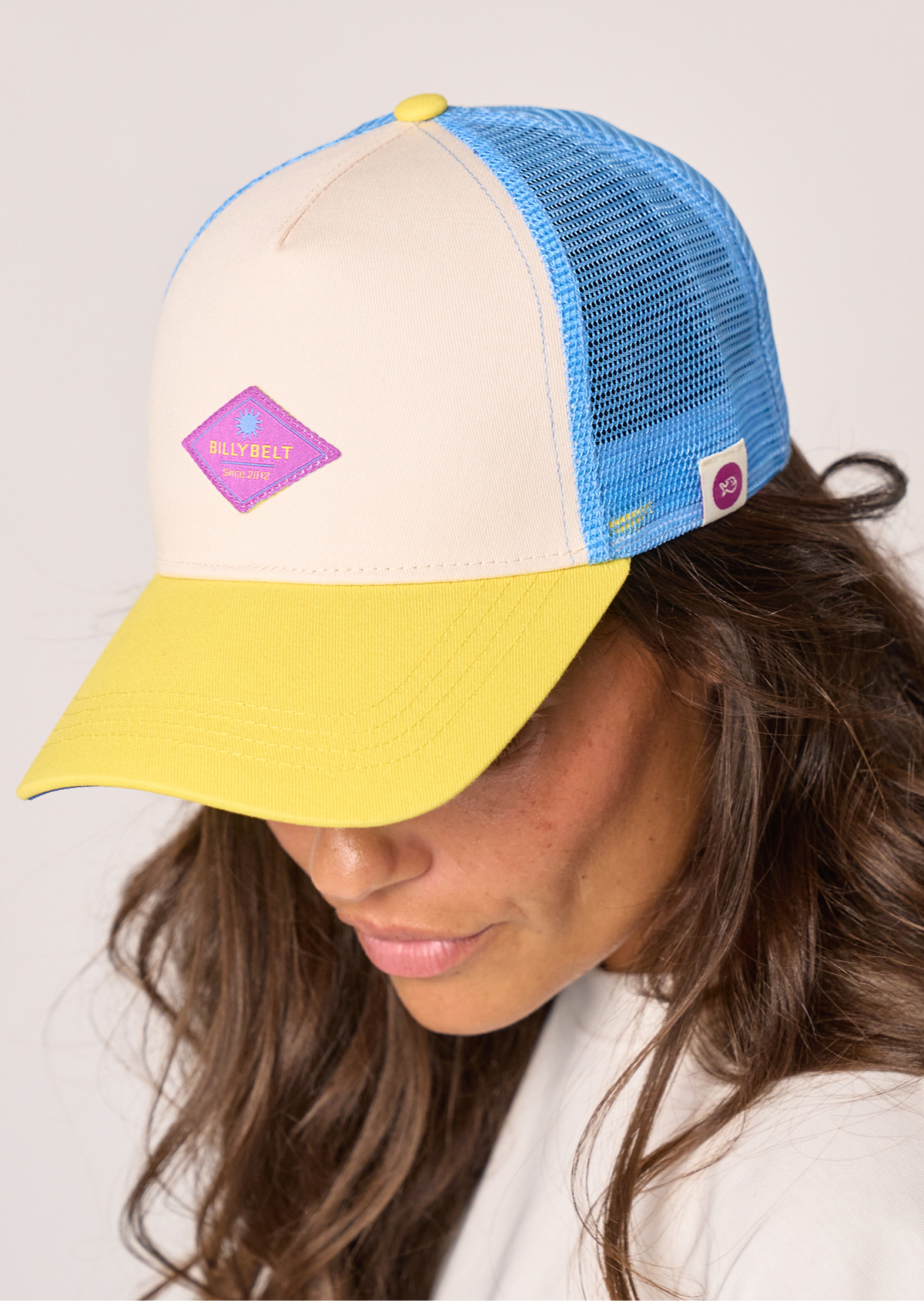 Casquette en coton trucker BILLYBELT Beige