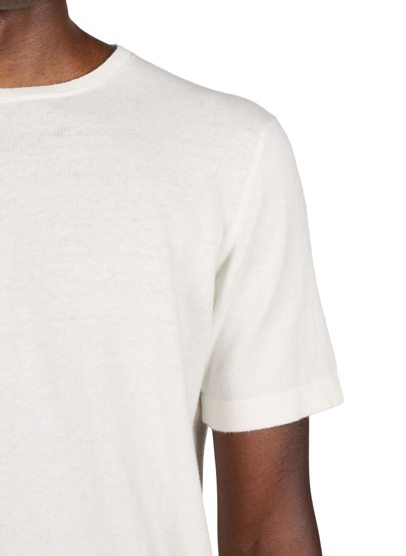 Cotton and cashmere T-shirt KNOWLEDGE COTTON Beige