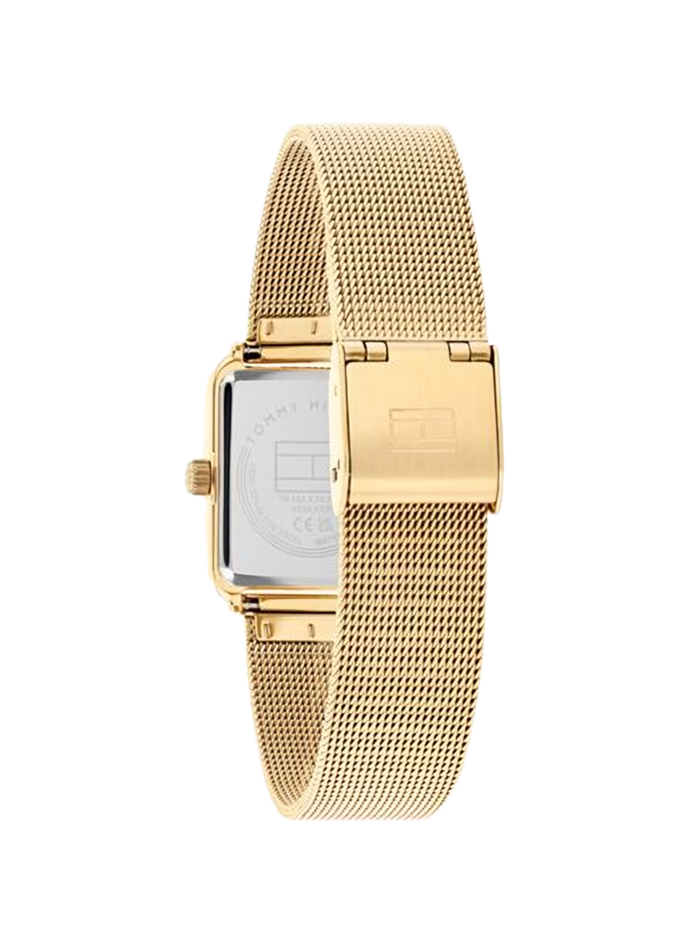 Montre Tea Tank en acier inoxydable TOMMY HILFIGER MONTRES Doré