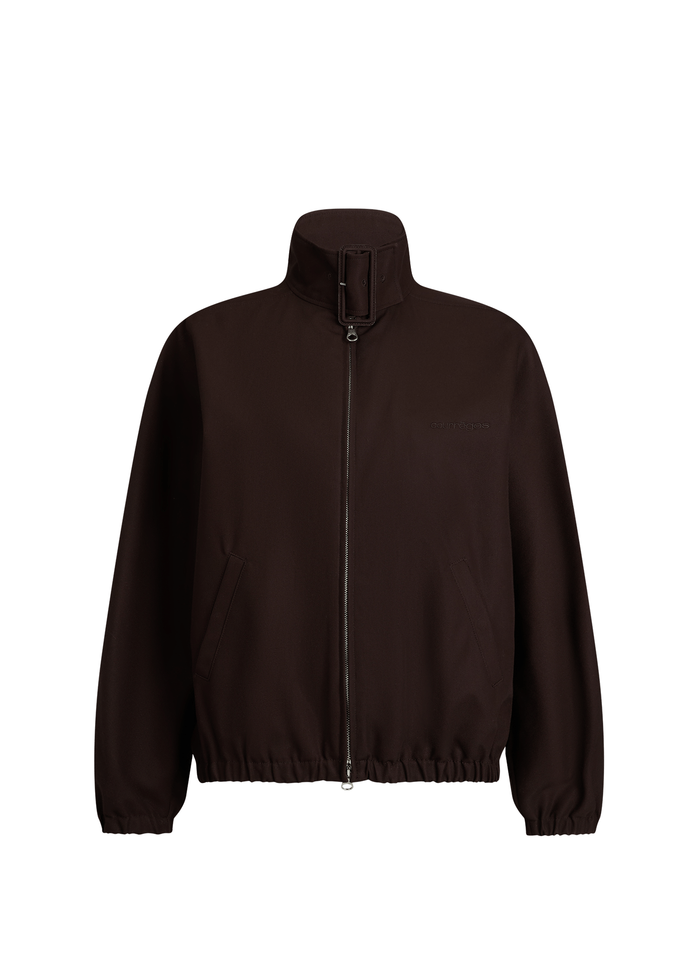 Veste bomber ample en coton mélangé COURRÈGES Marron