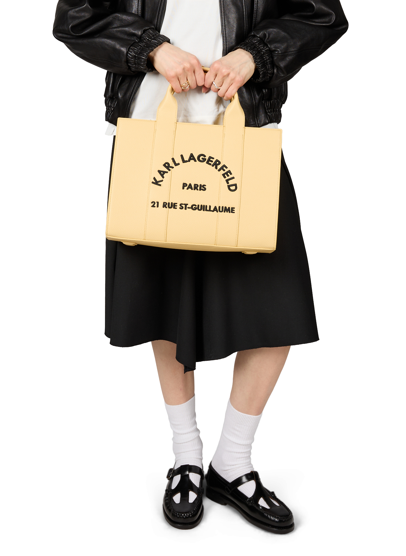 Sac cabas K/ RSG medium logotypé KARL LAGERFELD Jaune