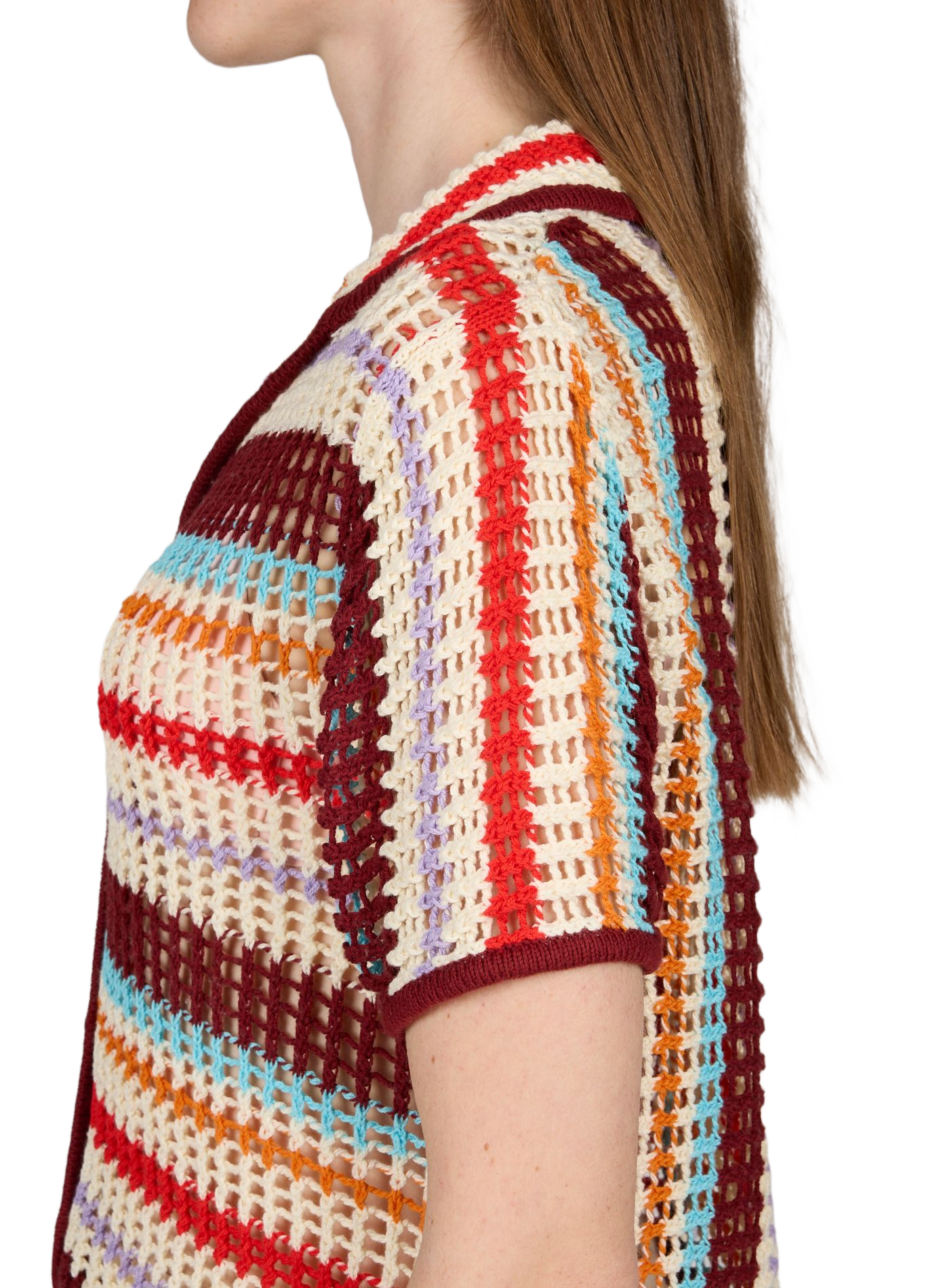 Crochet cotton shirt TSgerdi TOPSHOP Red