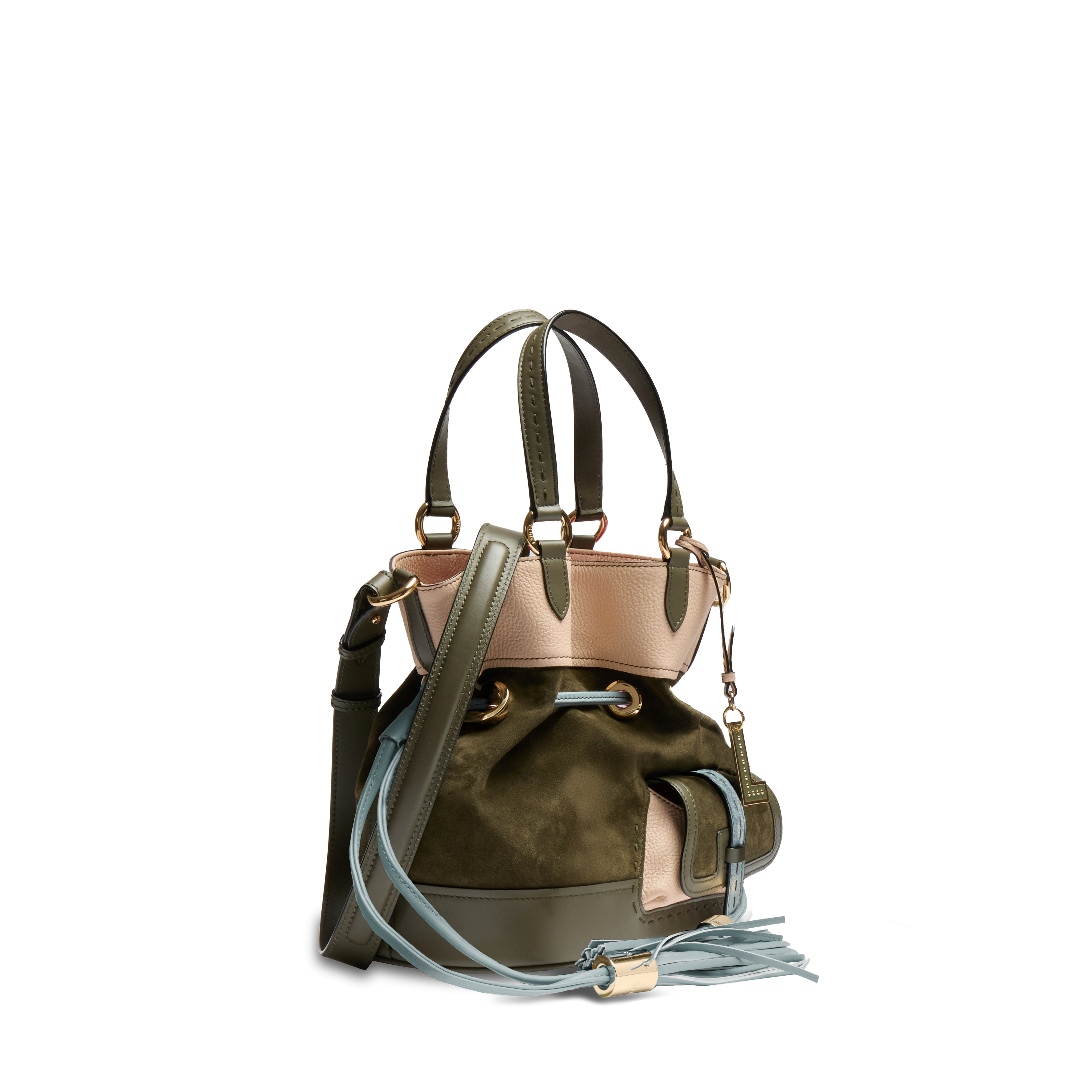Sac seau m premier flirt de lancel en cuir LANCEL Vert