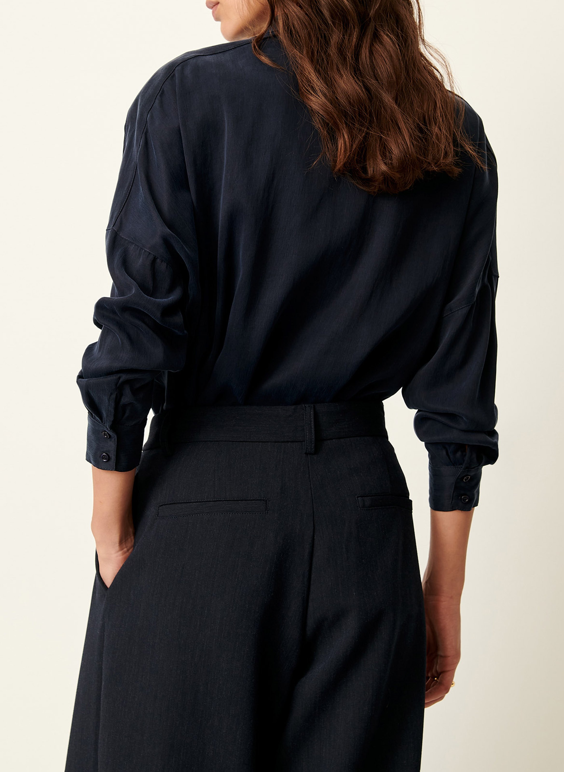 Chemise col classique satinée lady d SESSUN Bleu