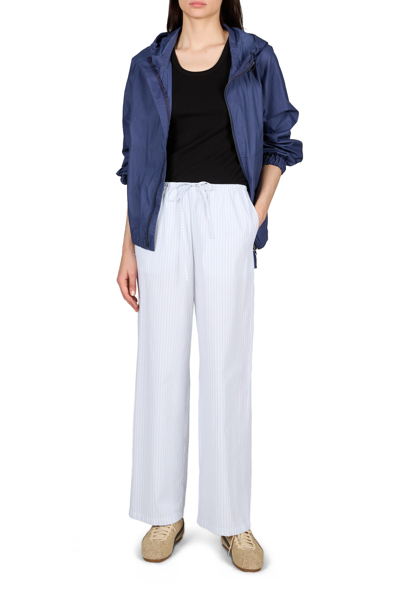 Pantalon droit en coton mélangé DUNST Blanc