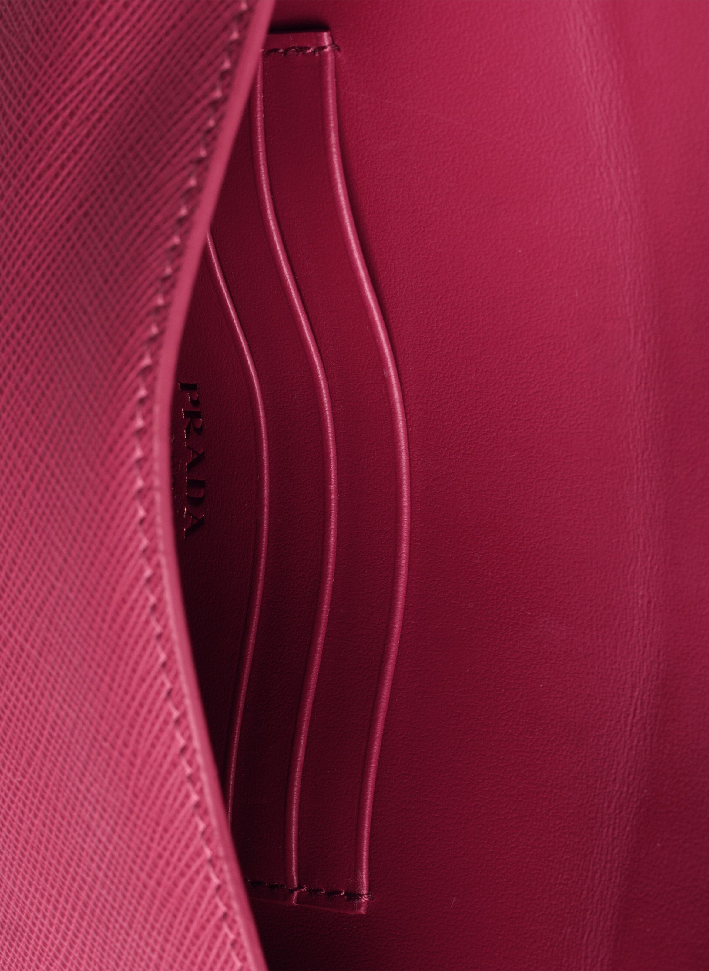 Pochette enveloppe en cuir saffiano PRADA Rose