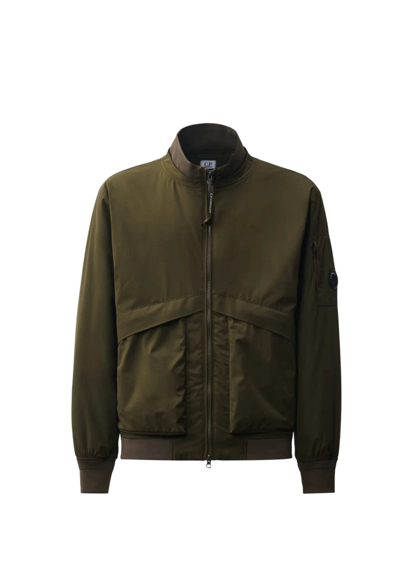 Blouson uni manches longues à col montant  CP COMPANY Kaki