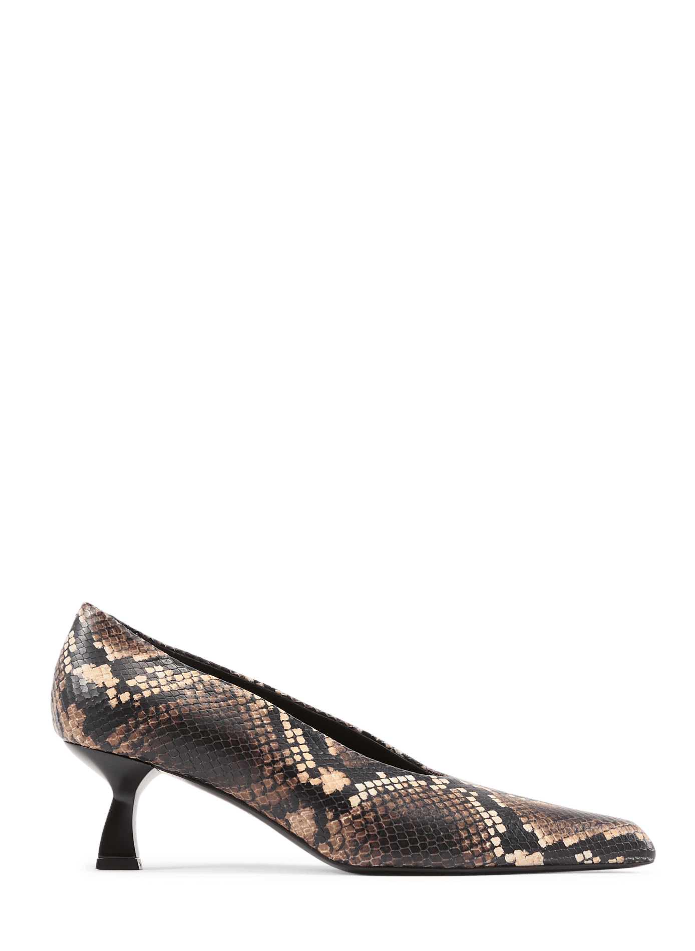 Snake print leather Dona pumps NODALETO Multicolour