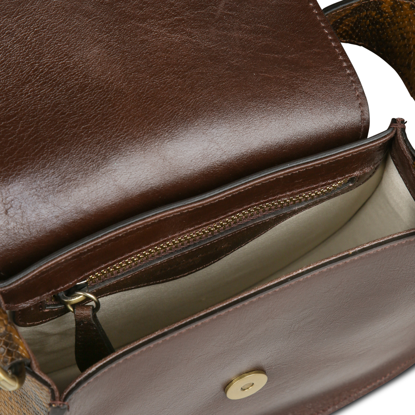 Sac porté épaule en cuir valentin MAISON 123 Beige