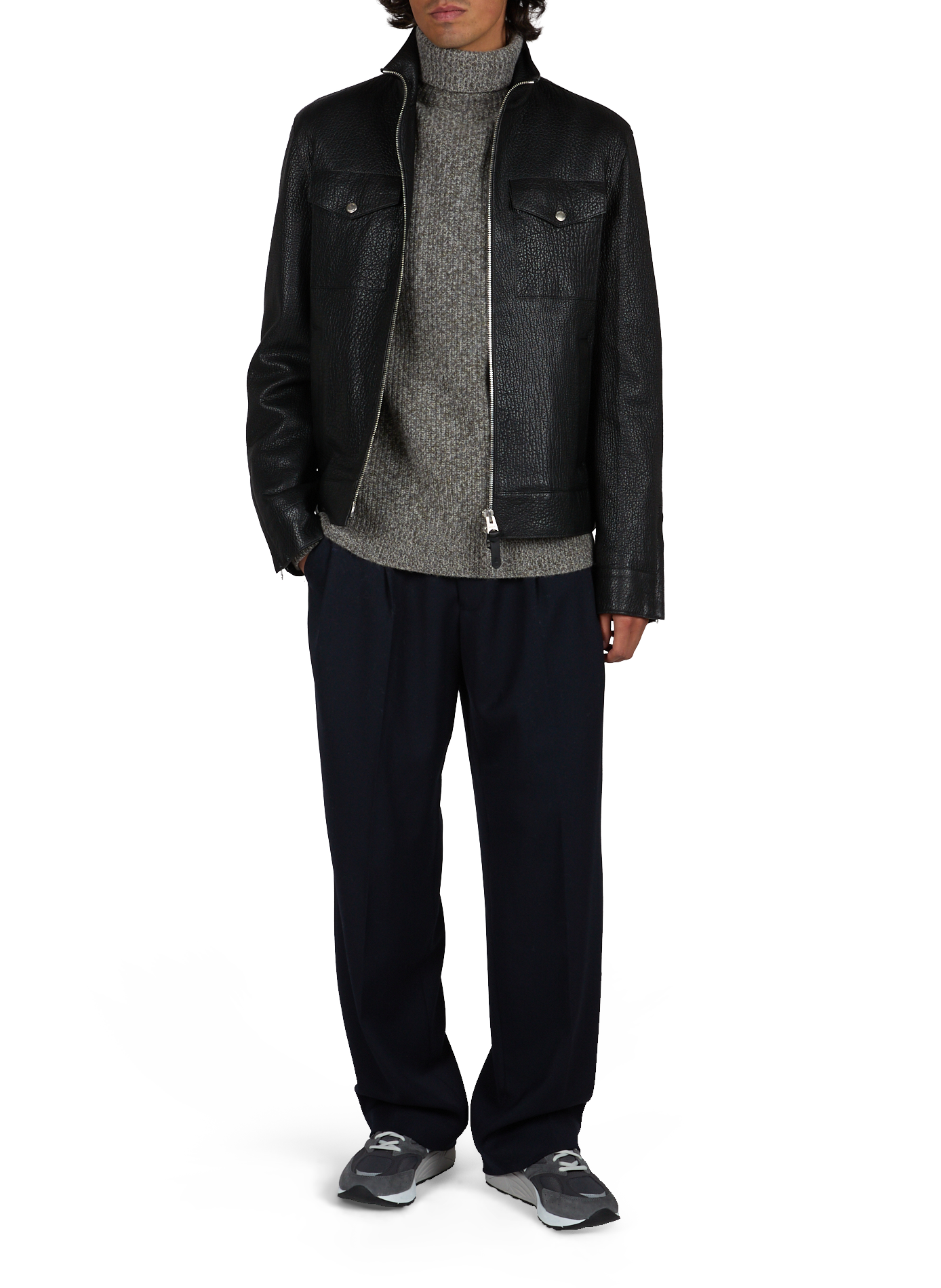 Otto straight leather jacket MACKAGE Black