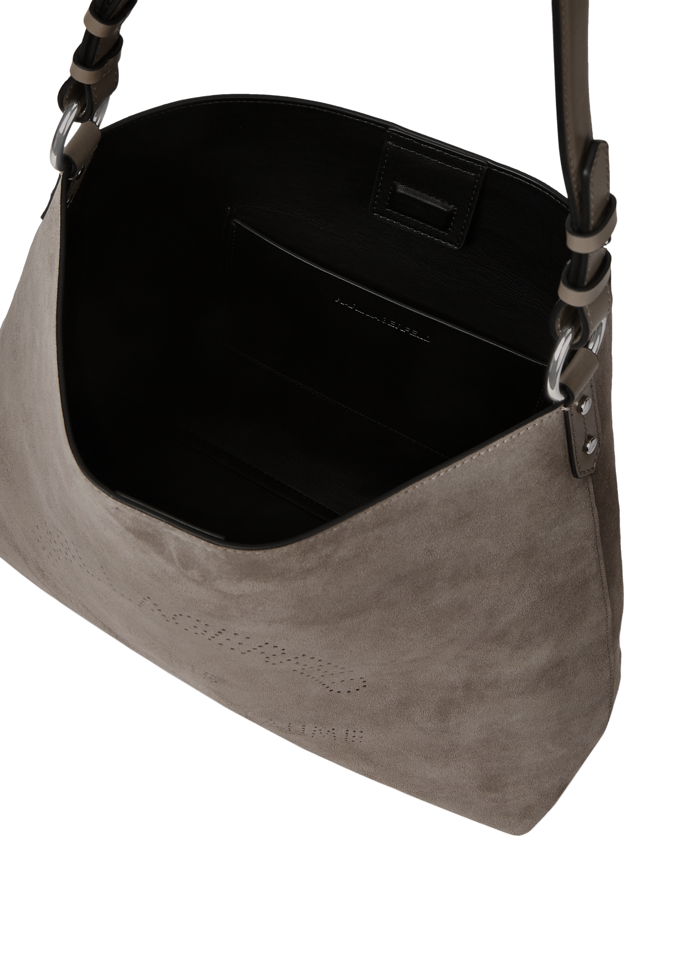 Tas K/Daily van suède leer KARL LAGERFELD Grijs