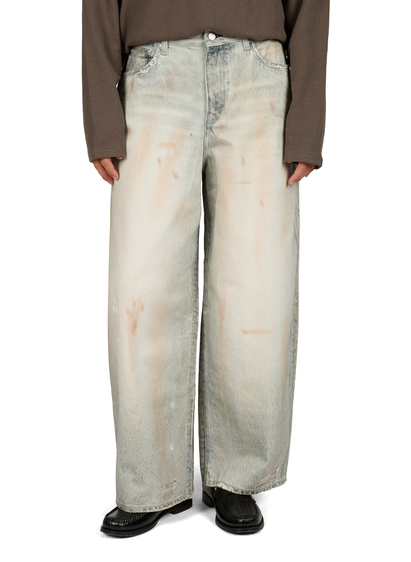 Jean ample en coton WON HUNDRED Bleu