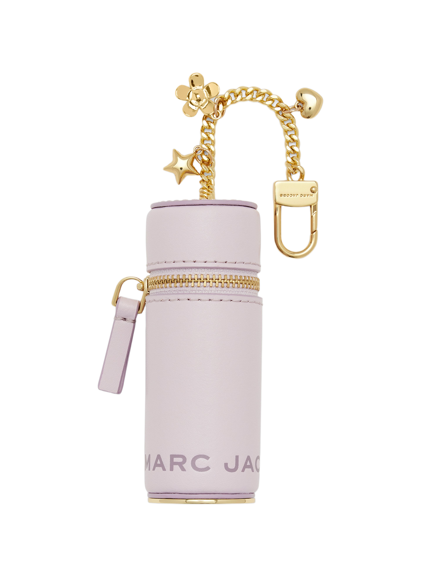 The Lipstick Case Bag Charm in leather MARC JACOBS Purple